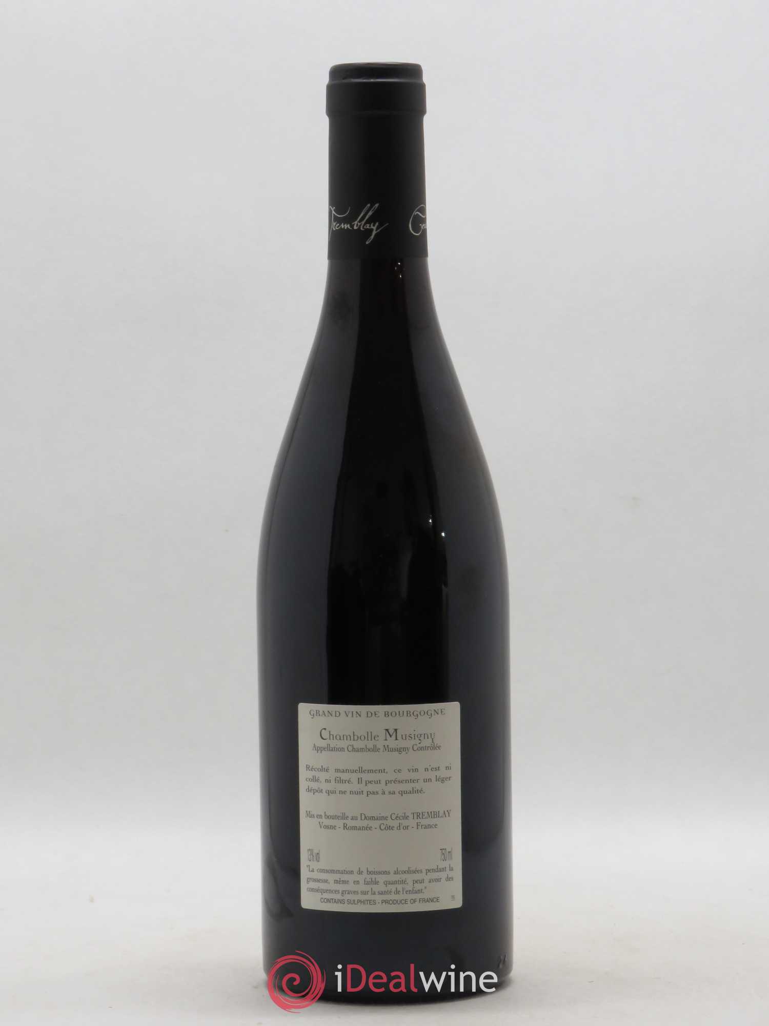 Chambolle-Musigny Les Cabottes Cécile Tremblay 2016 - Lot de 1 bouteille - 1