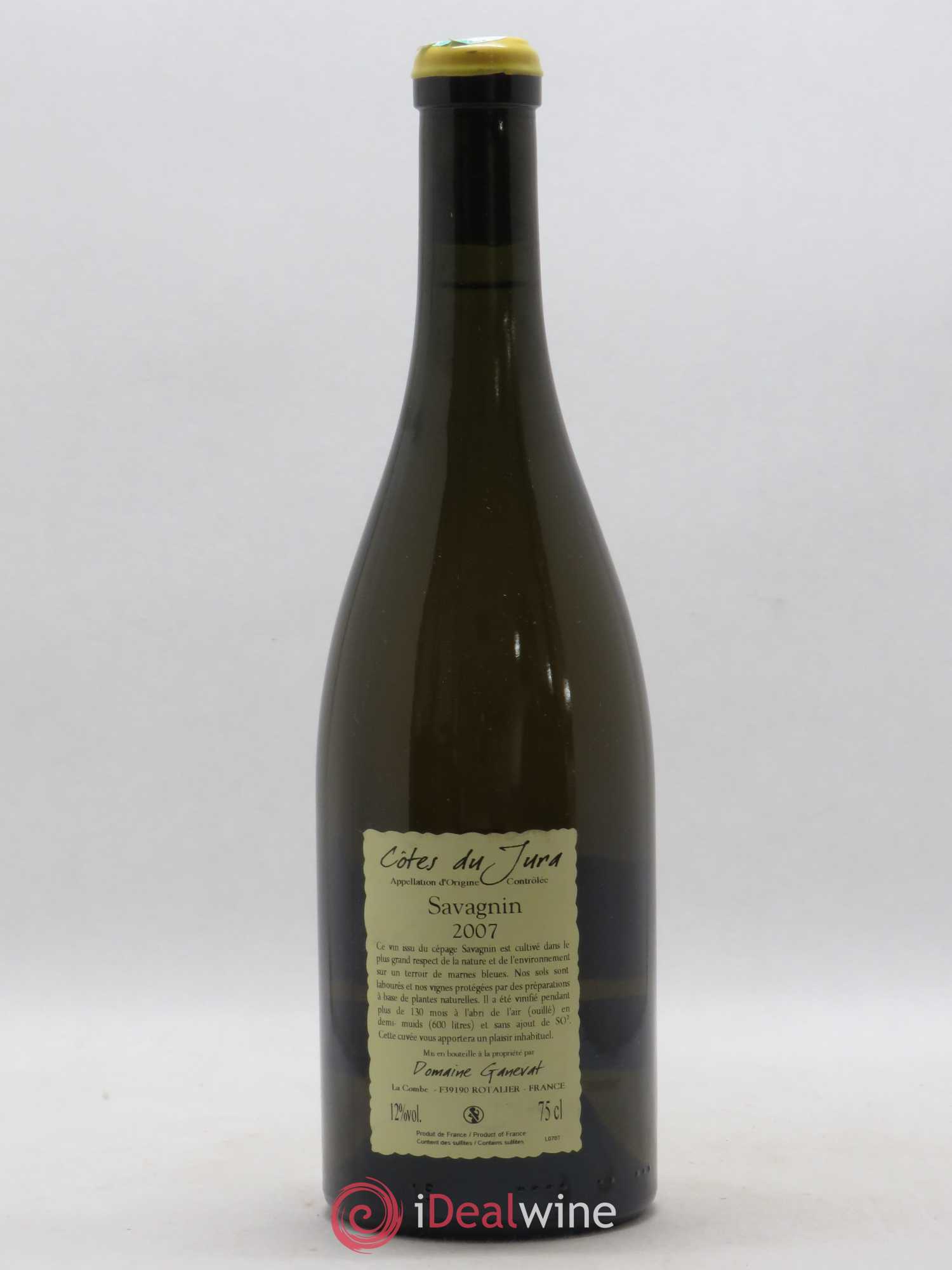 Côtes du Jura Les Vignes de mon Père Jean-François Ganevat (Domaine) 2007 - Lot de 1 bouteille - 1