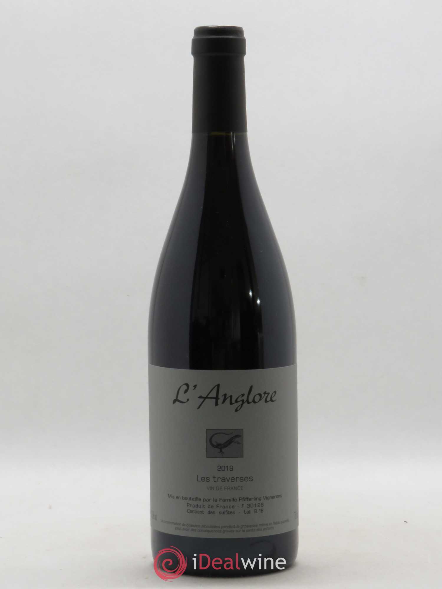 Vin de France Les Traverses L'Anglore 2018 - Lot de 1 bouteille - 0