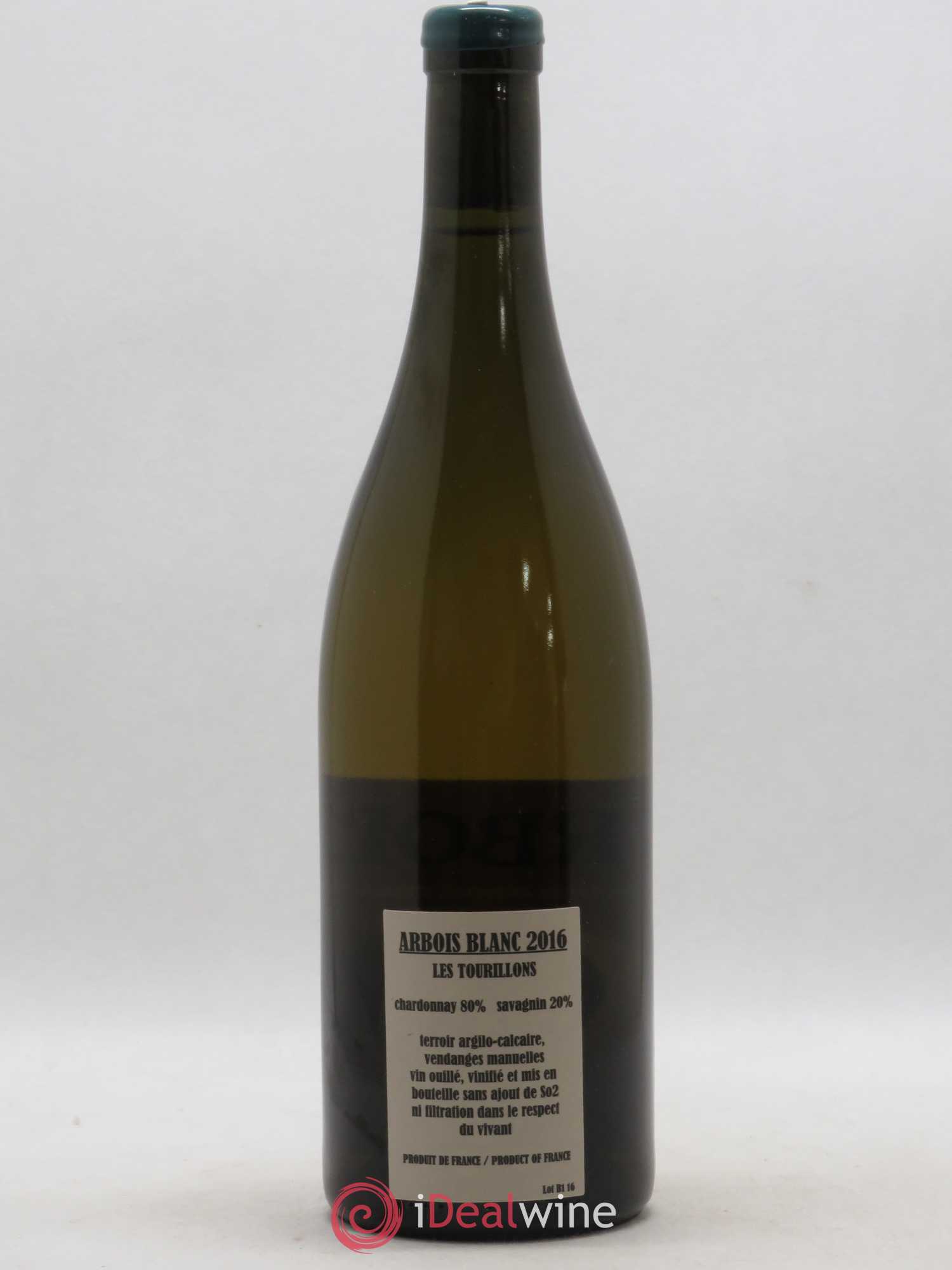 Arbois Chardonnay Savagnin Les Tourillons Adeline Houillon & Renaud Bruyère 2016 - Lot de 1 bouteille - 1