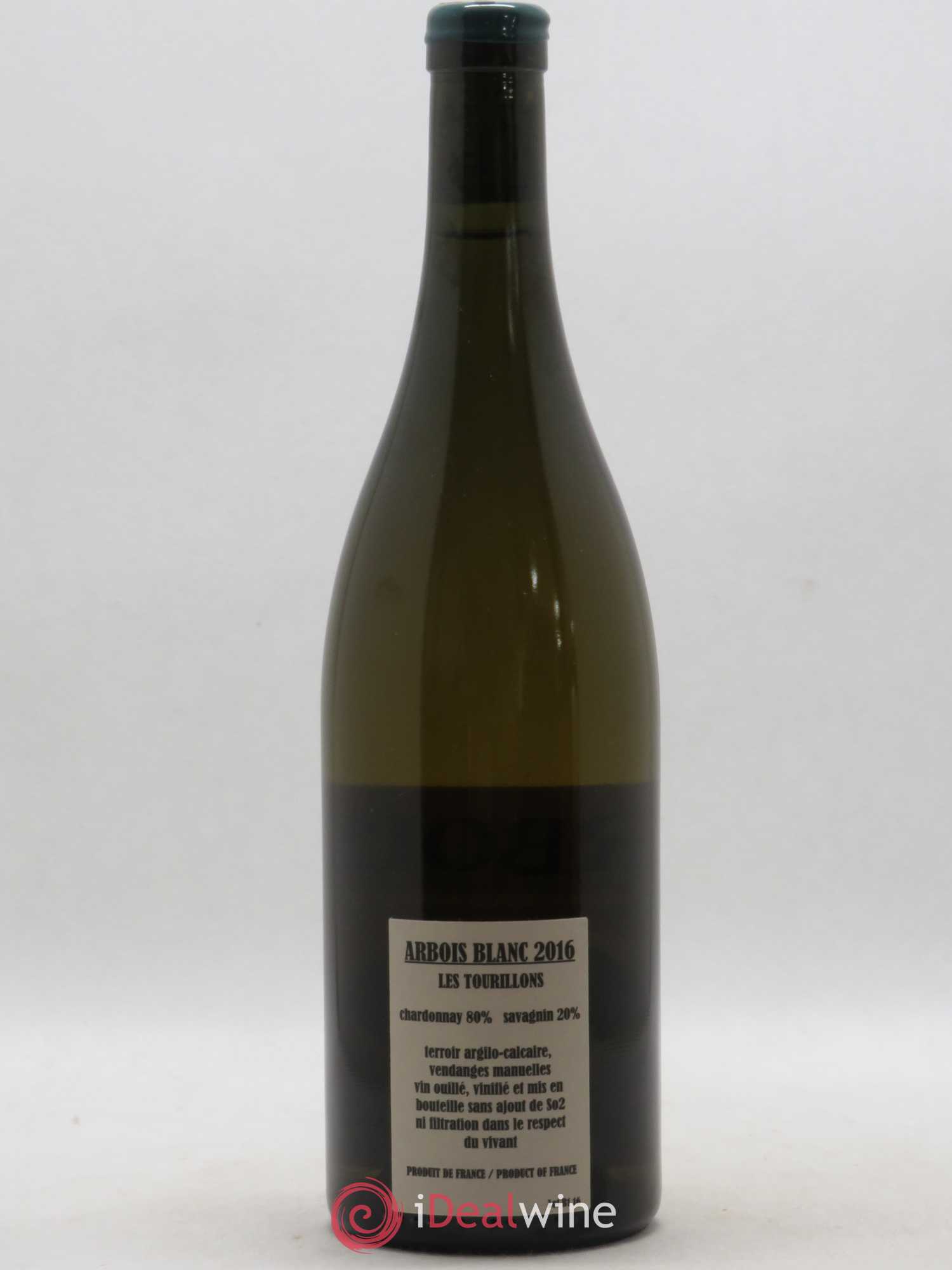 Arbois Chardonnay Savagnin Les Tourillons Adeline Houillon & Renaud Bruyère 2016 - Lot de 1 bouteille - 1