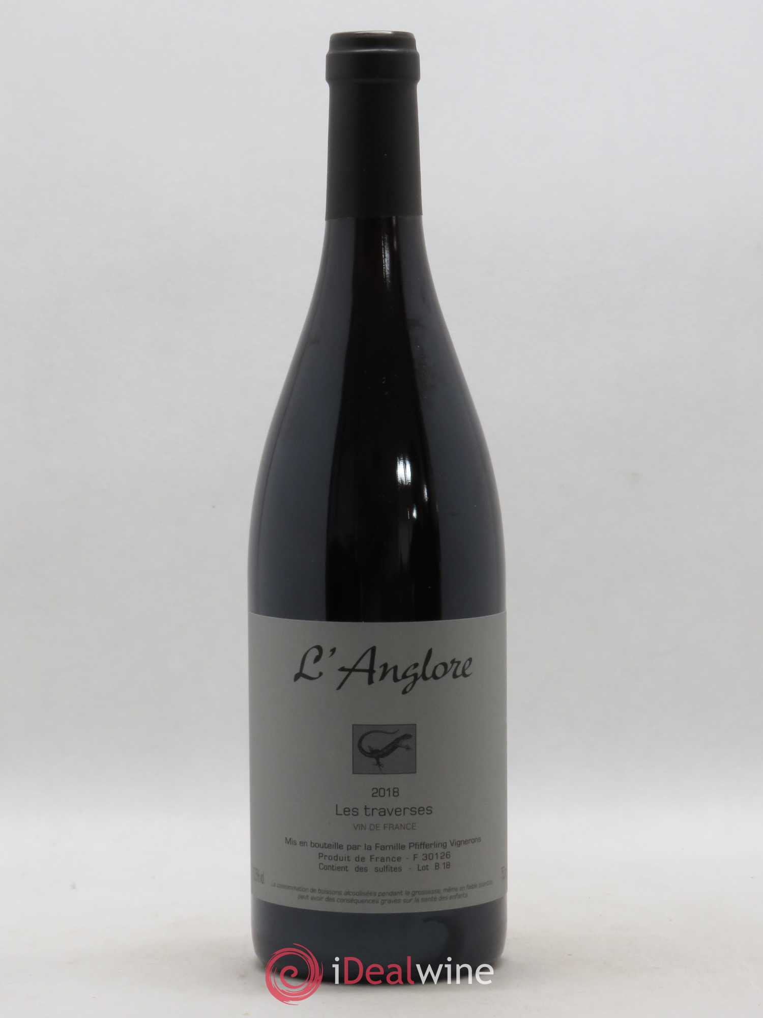 Vin de France Les Traverses L'Anglore 2018 - Lot de 1 bouteille - 0