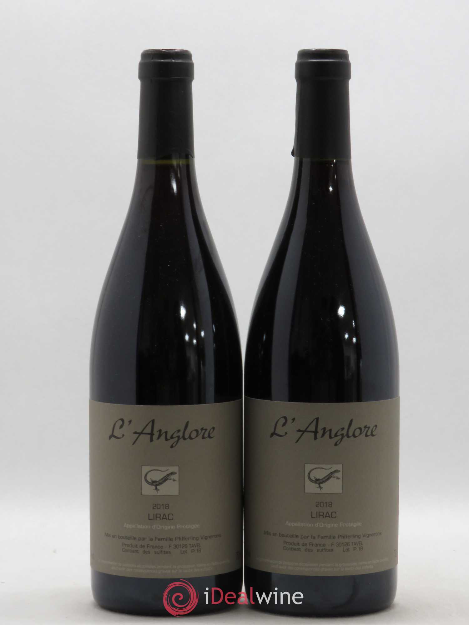 Lirac L'Anglore 2018 - Lot de 2 bouteilles - 0