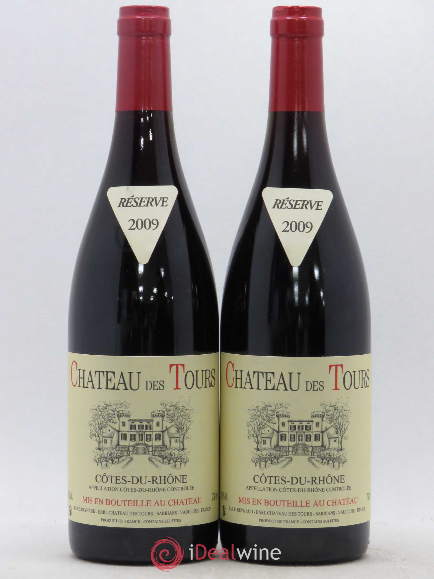 Côtes-du-Rhône Château des Tours Emmanuel Reynaud 2009 - Lot de 2 bouteilles - 0