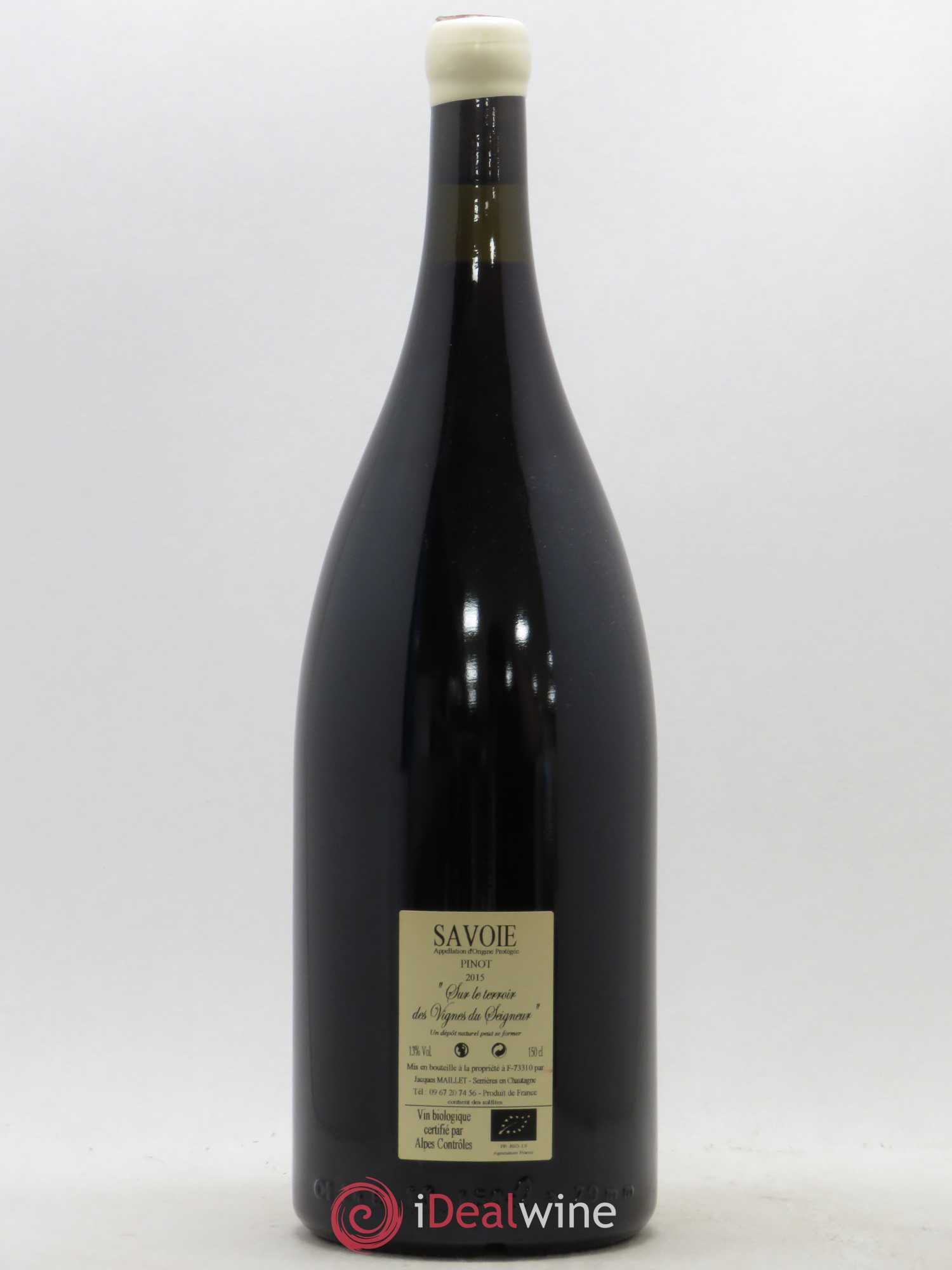 Vin de Savoie Chautagne Chautagne Pinot Noir Jacques Maillet 2015 - Lot de 1 magnum - 1