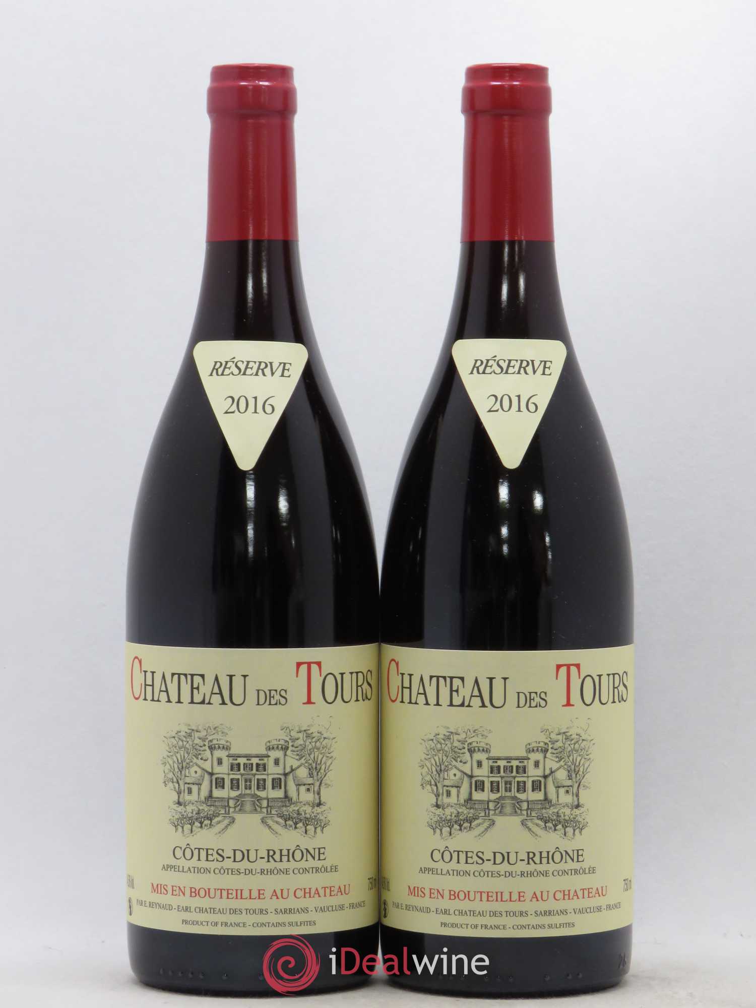 Côtes-du-Rhône Château des Tours Emmanuel Reynaud 2016 - Lot de 2 bouteilles - 0