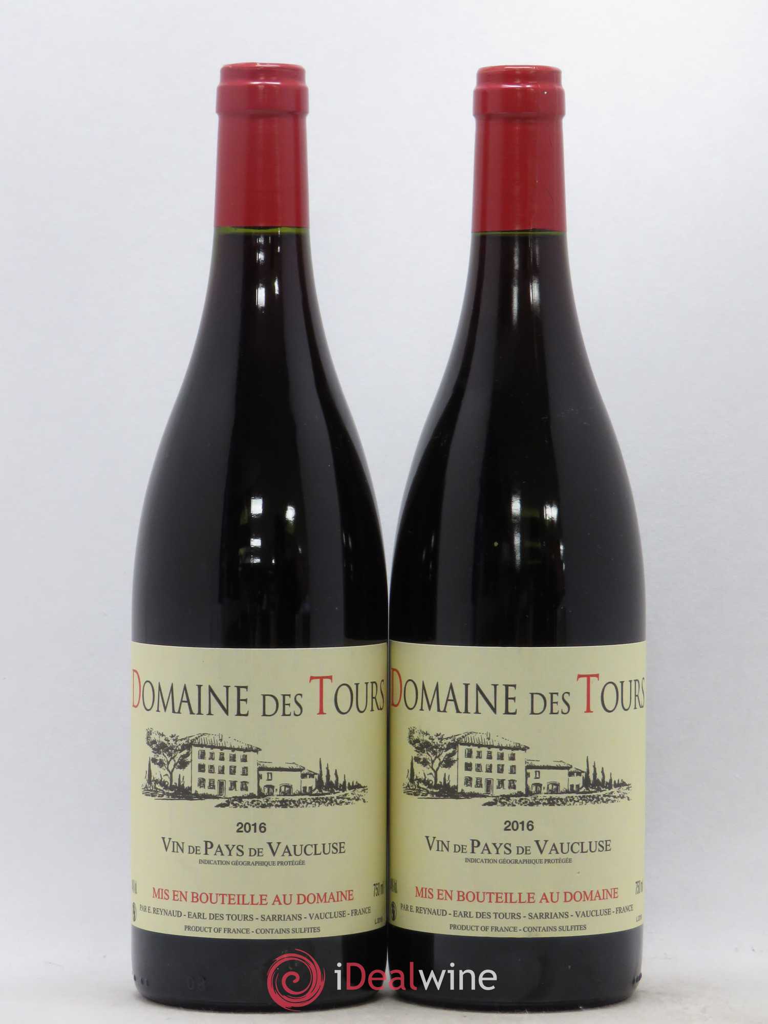Vaucluse (Vin de Pays de Vaucluse) Domaine des Tours Emmanuel Reynaud 2016 - Lot de 2 bouteilles - 0