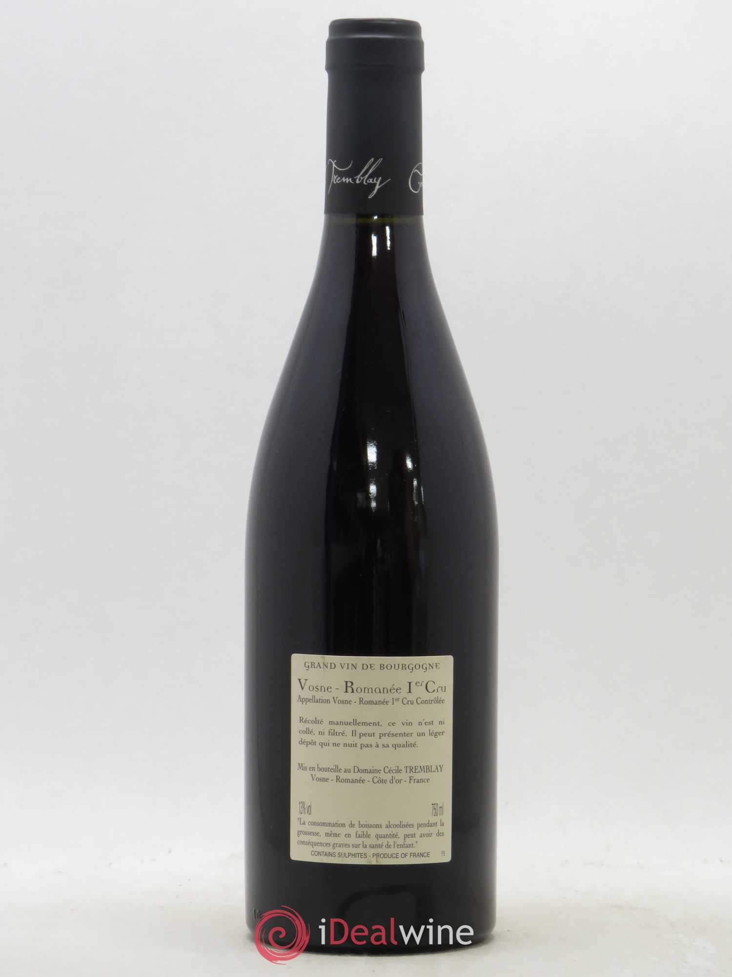 Vosne-Romanée 1er Cru Les Beaumonts (ou Beaux Monts) Cécile Tremblay 2017 - Lot de 1 bouteille - 1