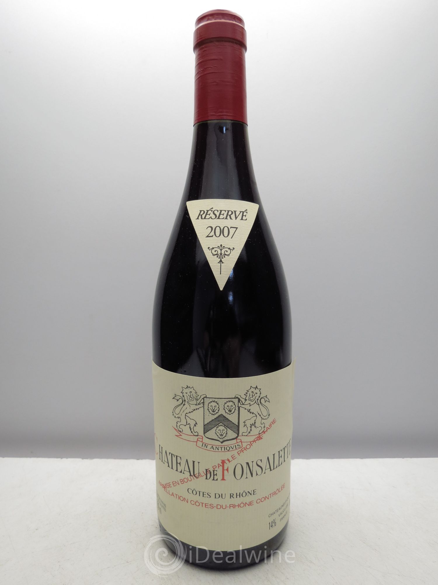 Côtes-du-Rhône Château de Fonsalette Emmanuel Reynaud 2007 - Lot de 1 bouteille - 0