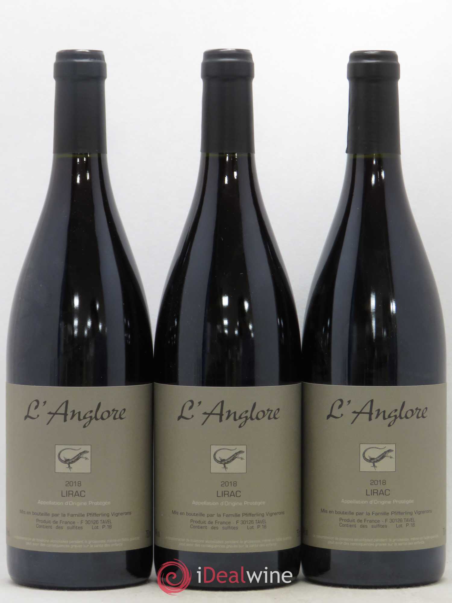 Lirac L'Anglore 2018 - Lot de 3 bouteilles - 0