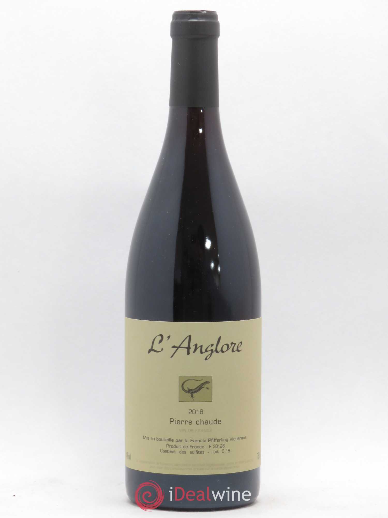 Vin de France Pierre chaude L'Anglore 2018 - Lot de 1 bouteille - 0