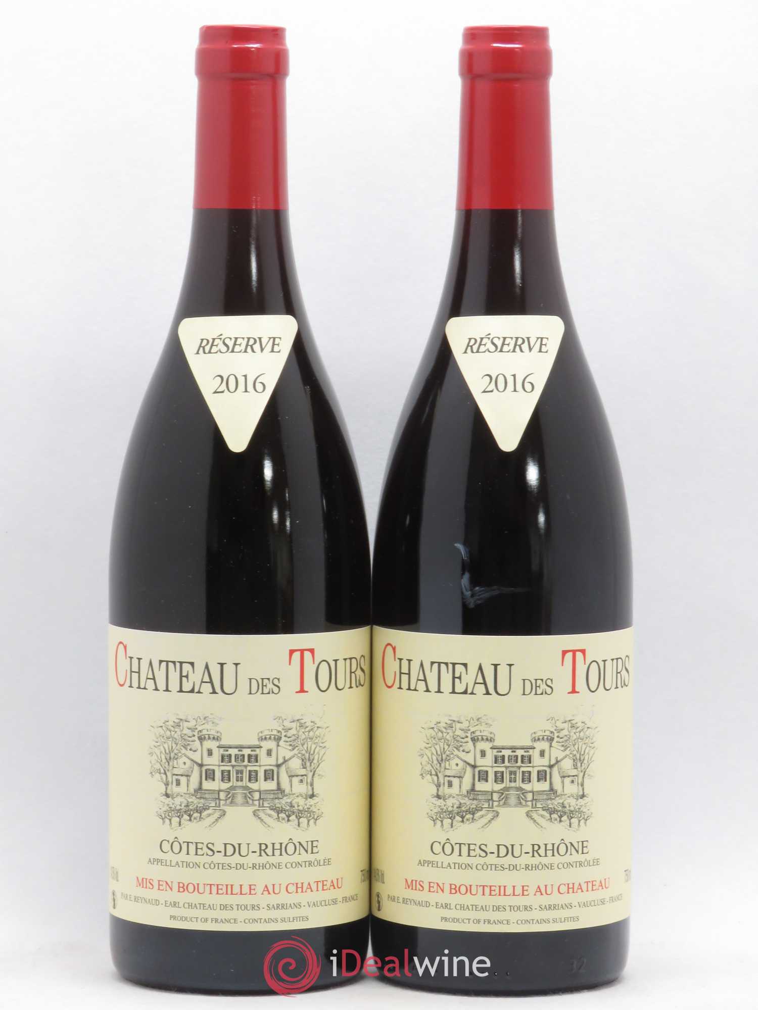 Côtes-du-Rhône Château des Tours Emmanuel Reynaud 2016 - Lot de 2 bouteilles - 0