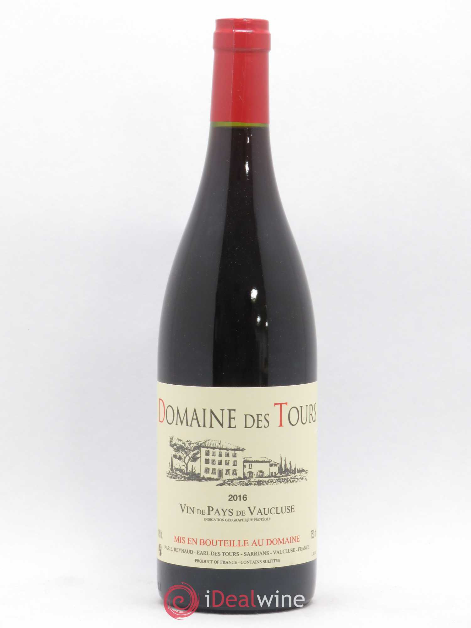 Vaucluse (Vin de Pays de Vaucluse) Domaine des Tours Emmanuel Reynaud 2016 - Lot de 1 bouteille - 0