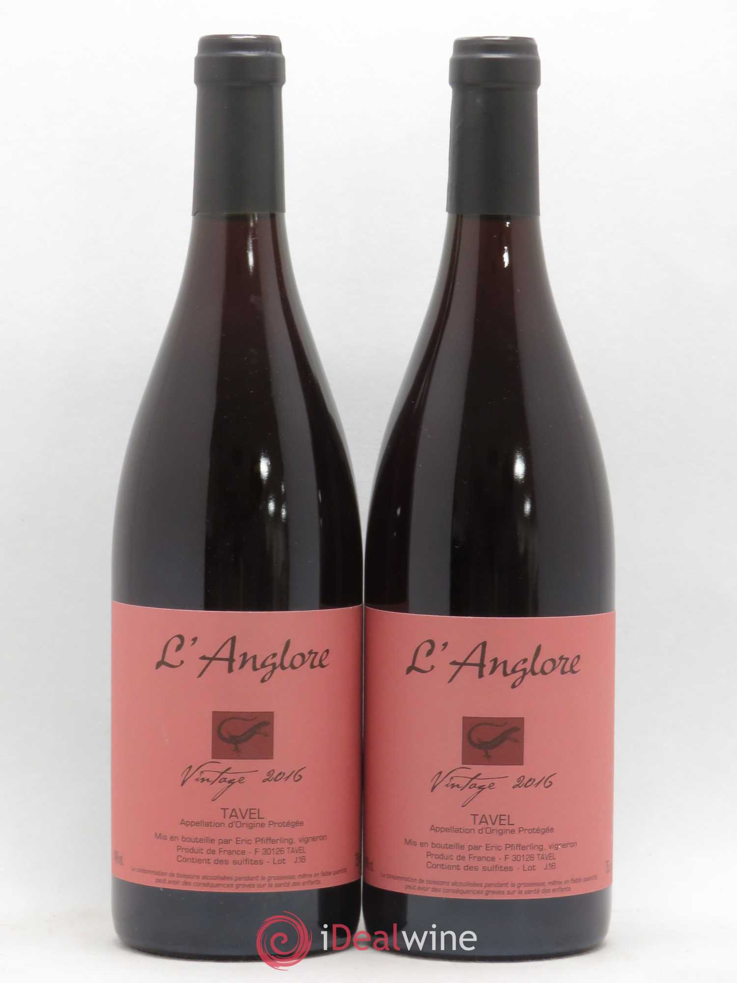 Tavel Vintage L'Anglore 2016 - Lot de 2 bouteilles - 0