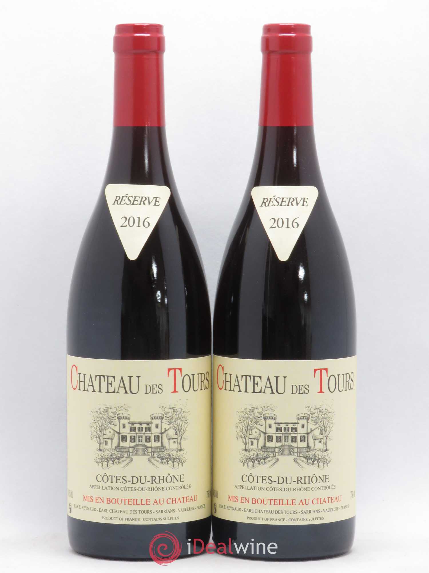 Côtes-du-Rhône Château des Tours Emmanuel Reynaud 2016 - Lot de 2 bouteilles - 0