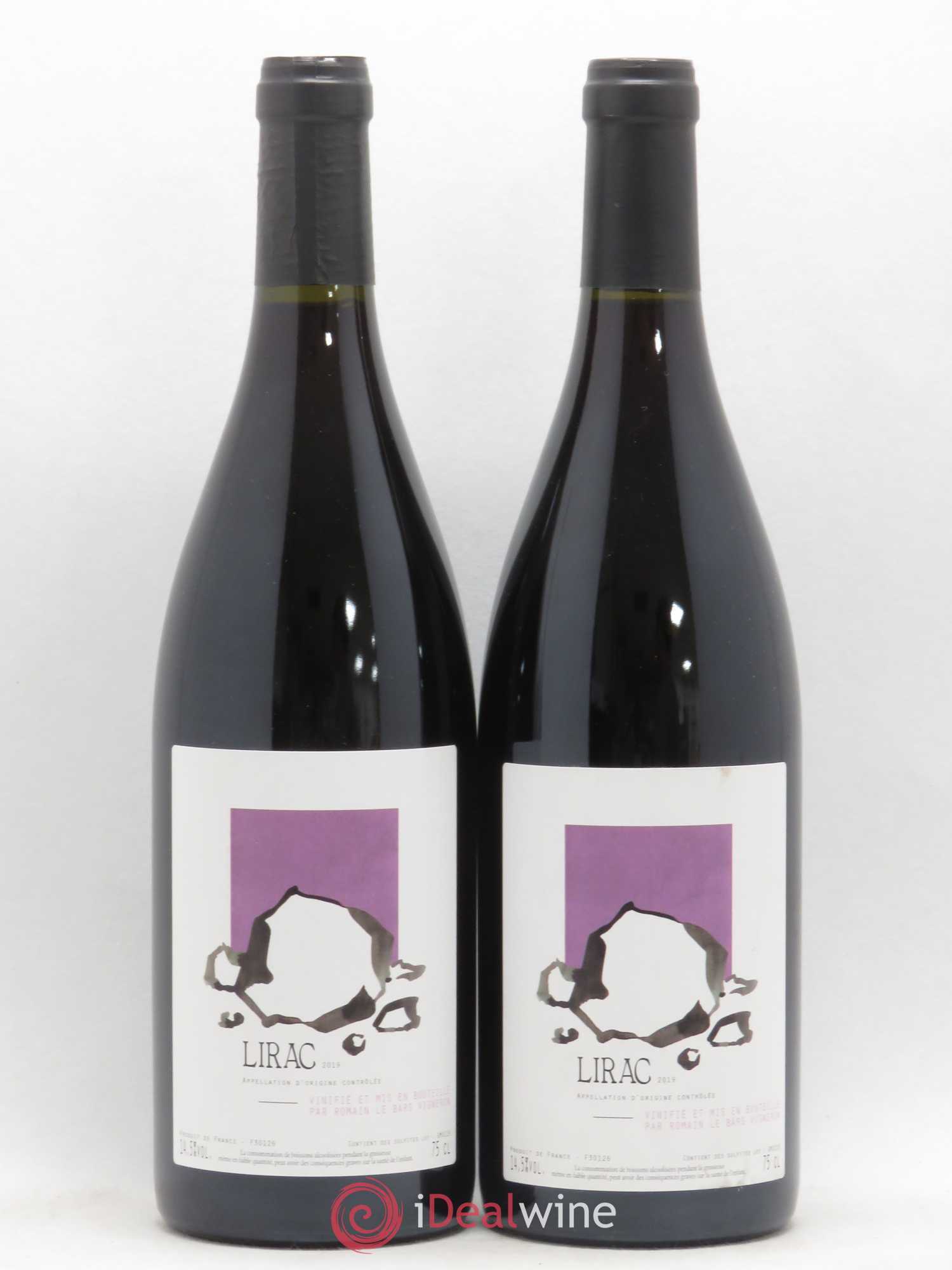 Lirac Romain Le Bars 2019 - Lot de 2 bouteilles - 0