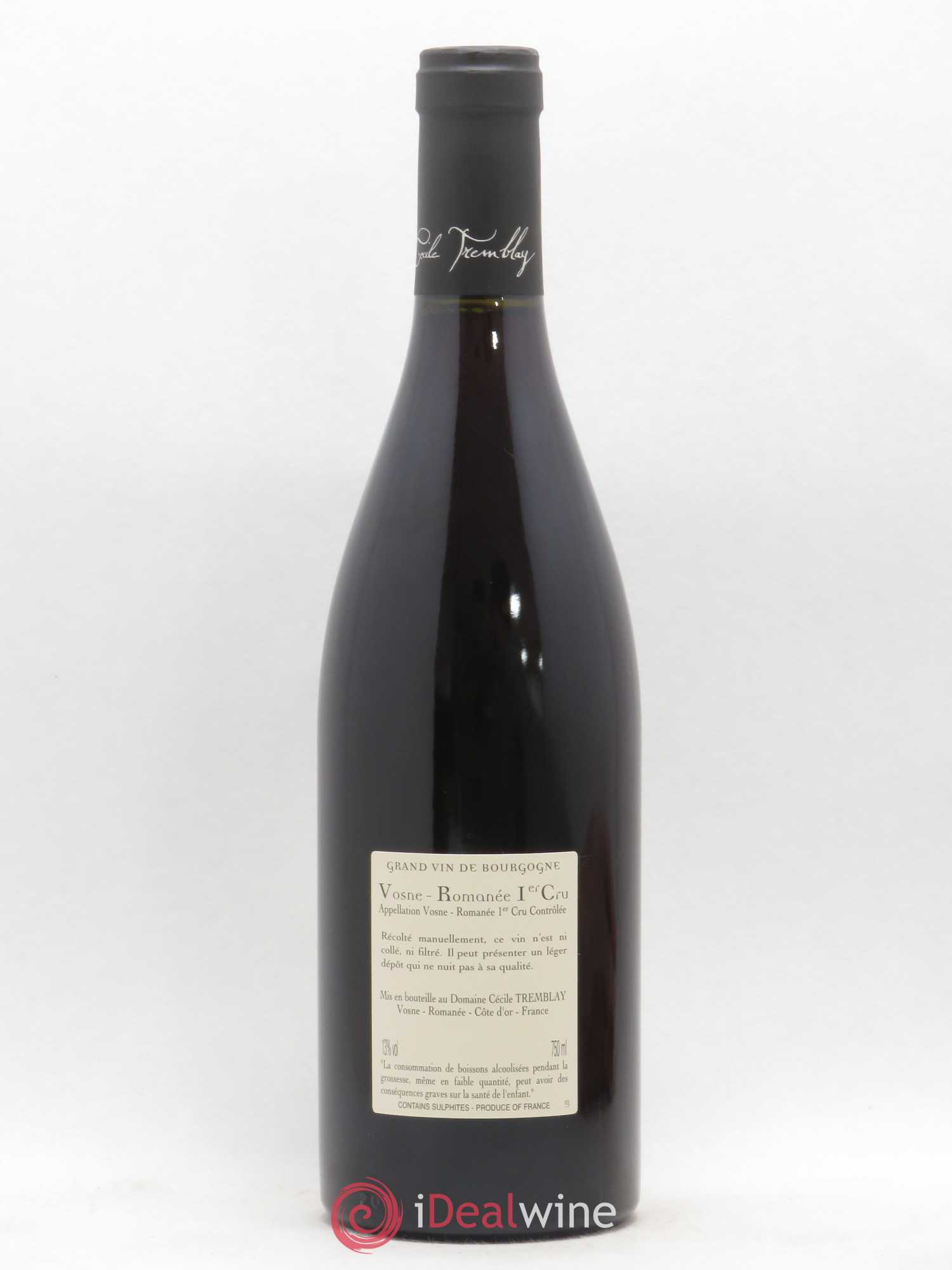 Vosne-Romanée 1er Cru Les Beaumonts (ou Beaux Monts) Cécile Tremblay 2017 - Lot de 1 bouteille - 1