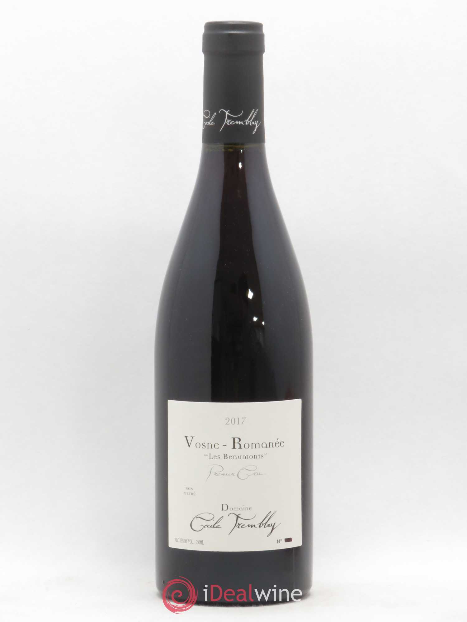 Vosne-Romanée 1er Cru Les Beaumonts (ou Beaux Monts) Cécile Tremblay 2017 - Lot de 1 bouteille - 0