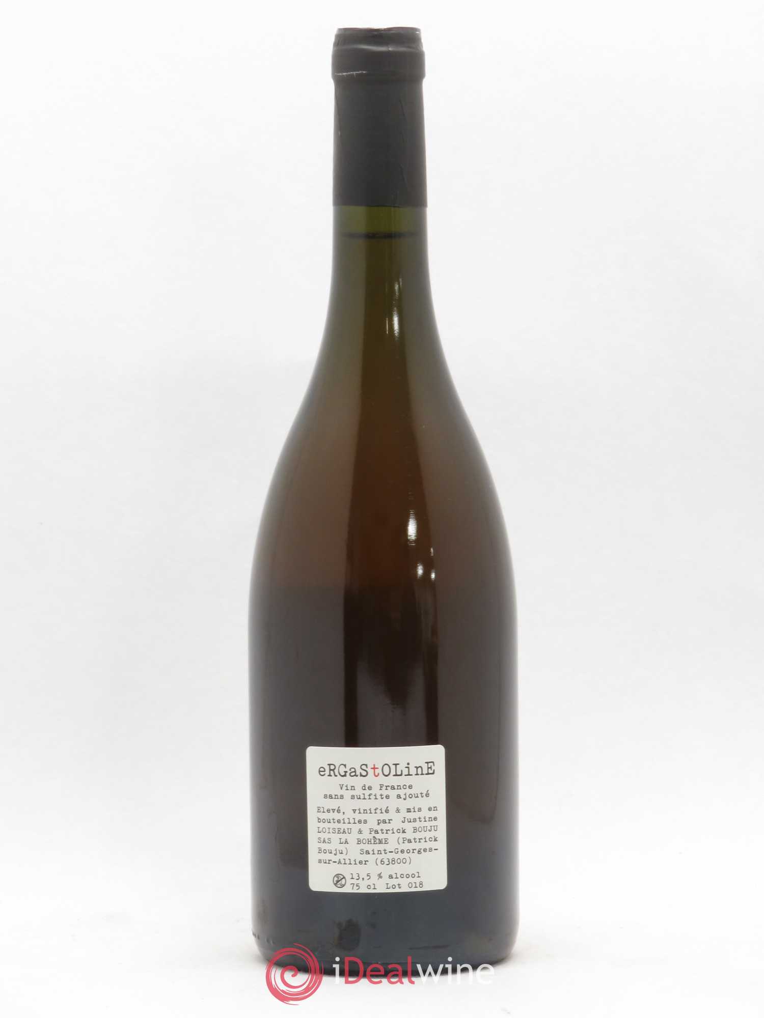 Vin de France Ergastoline Patrick Bouju - La Bohème 2018 - Lot de 1 bouteille - 1