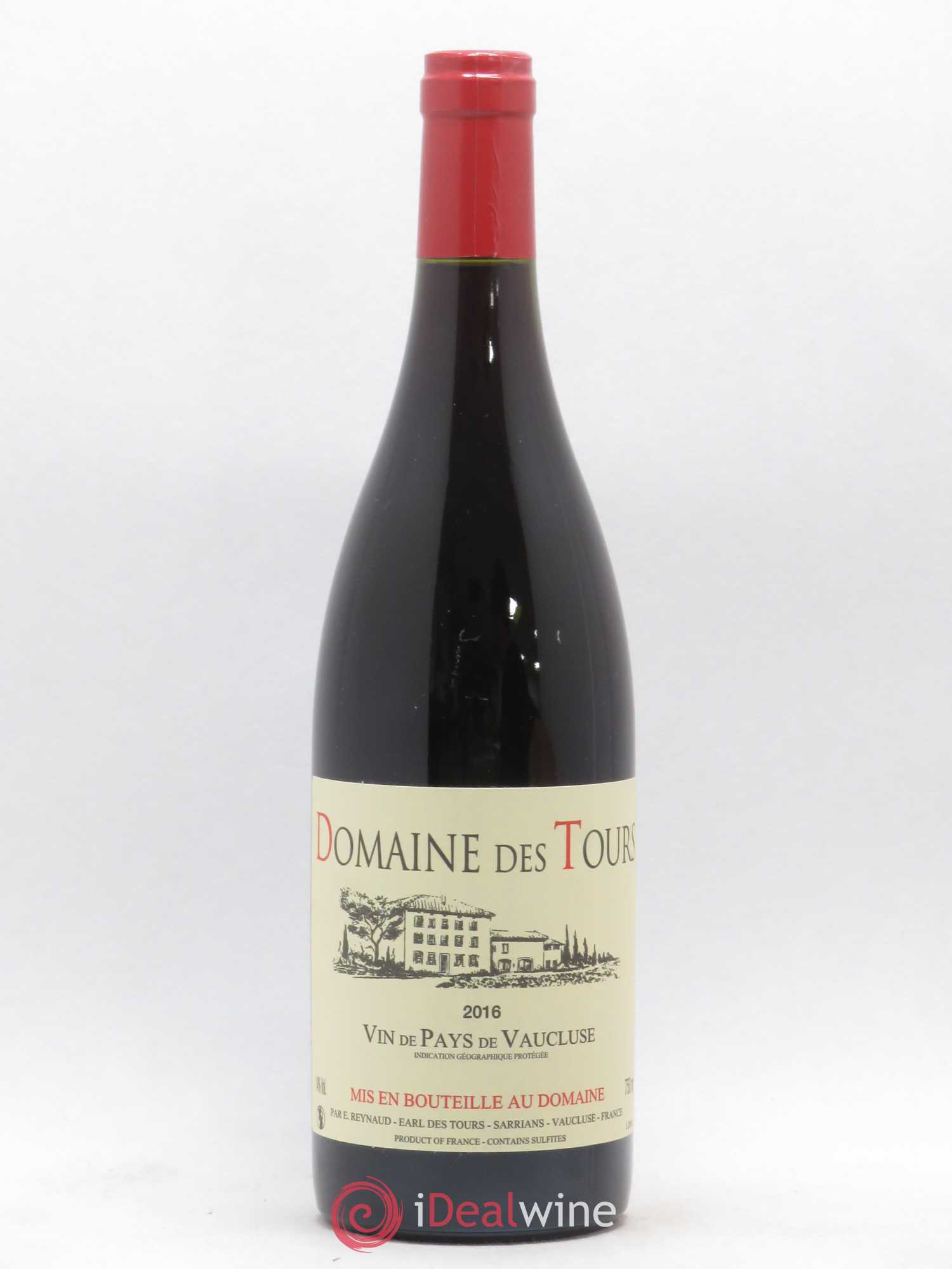 Vaucluse (Vin de Pays de Vaucluse) Domaine des Tours Emmanuel Reynaud 2016 - Lot de 1 bouteille - 0