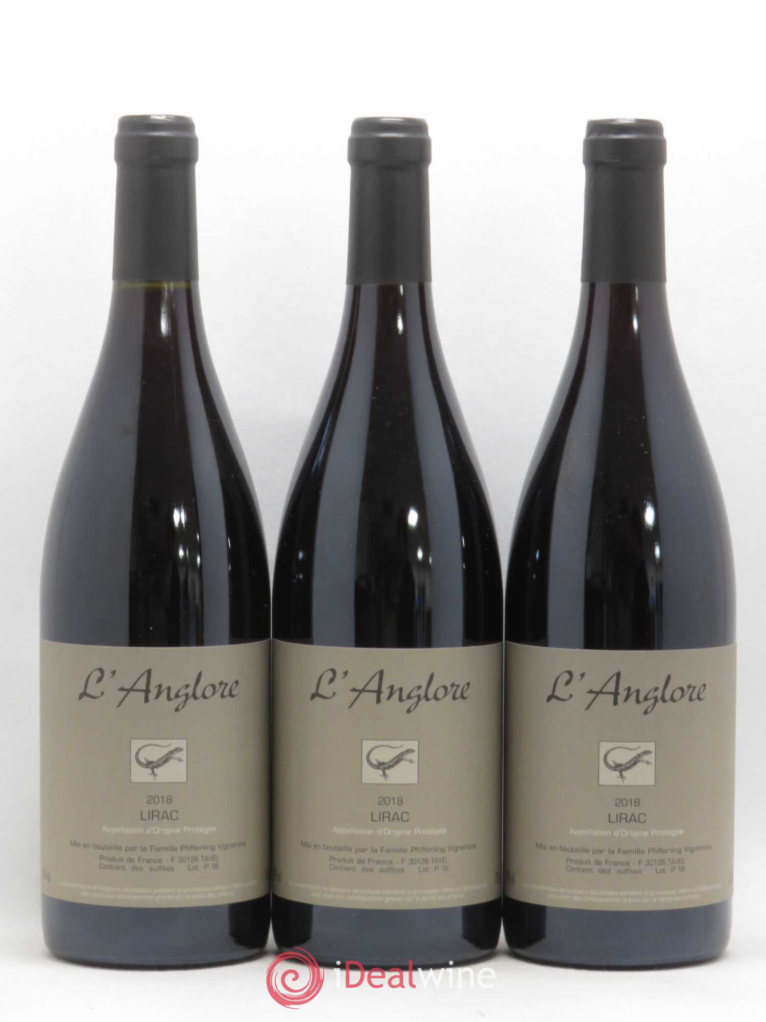 Lirac L'Anglore 2018 - Lot de 3 bouteilles - 0