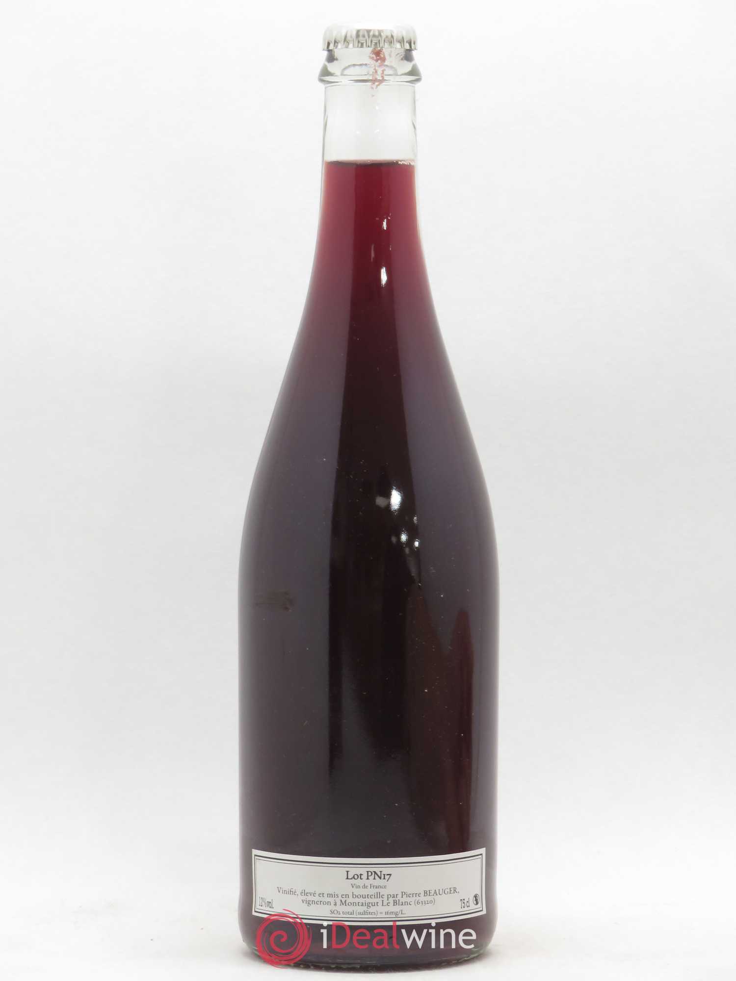 Vin de France Pinot noir Pierre Beauger 2017 - Posten von 1 Flasche - 0