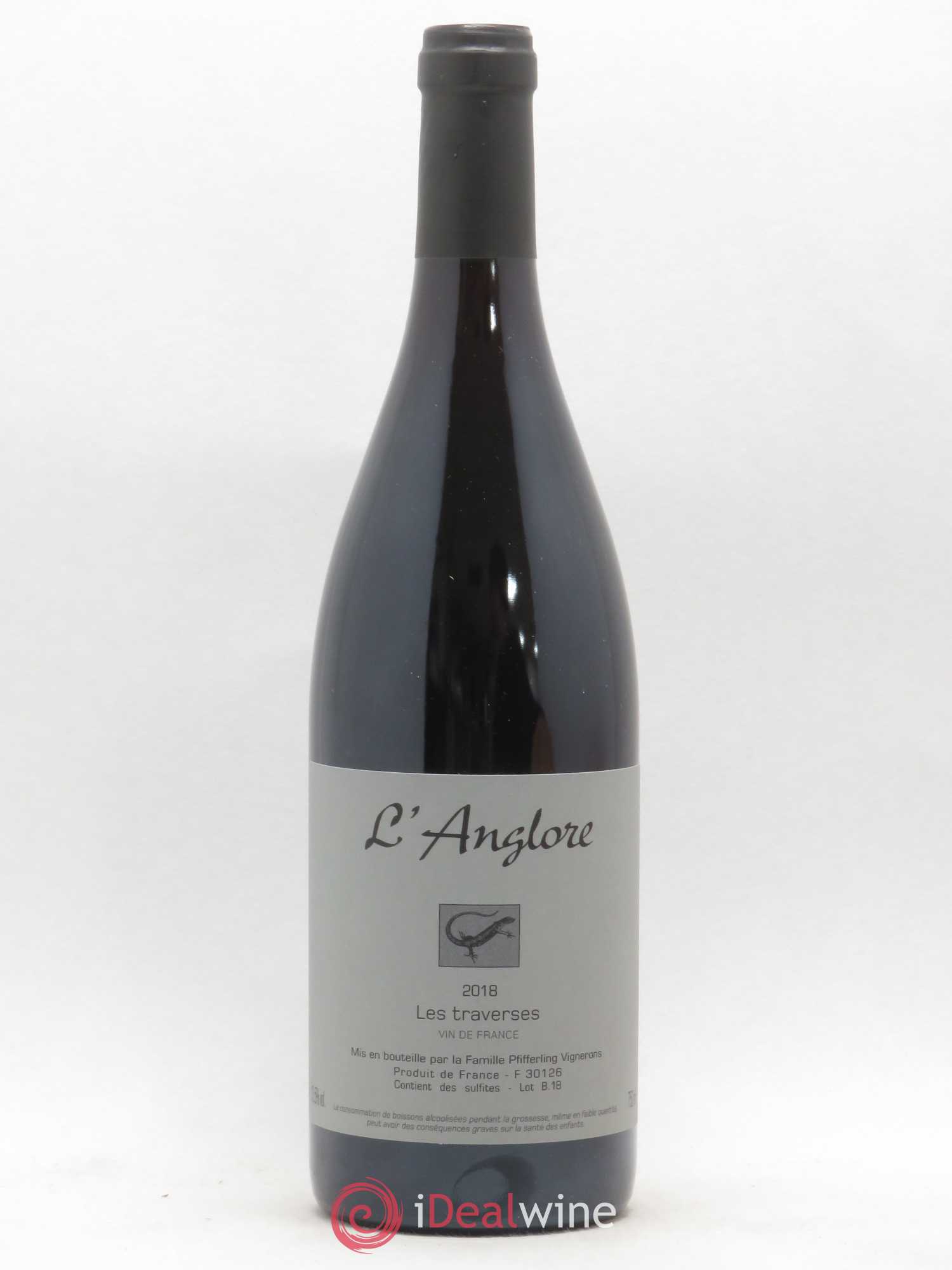 Vin de France Les Traverses L'Anglore 2018 - Lot de 1 bouteille - 0