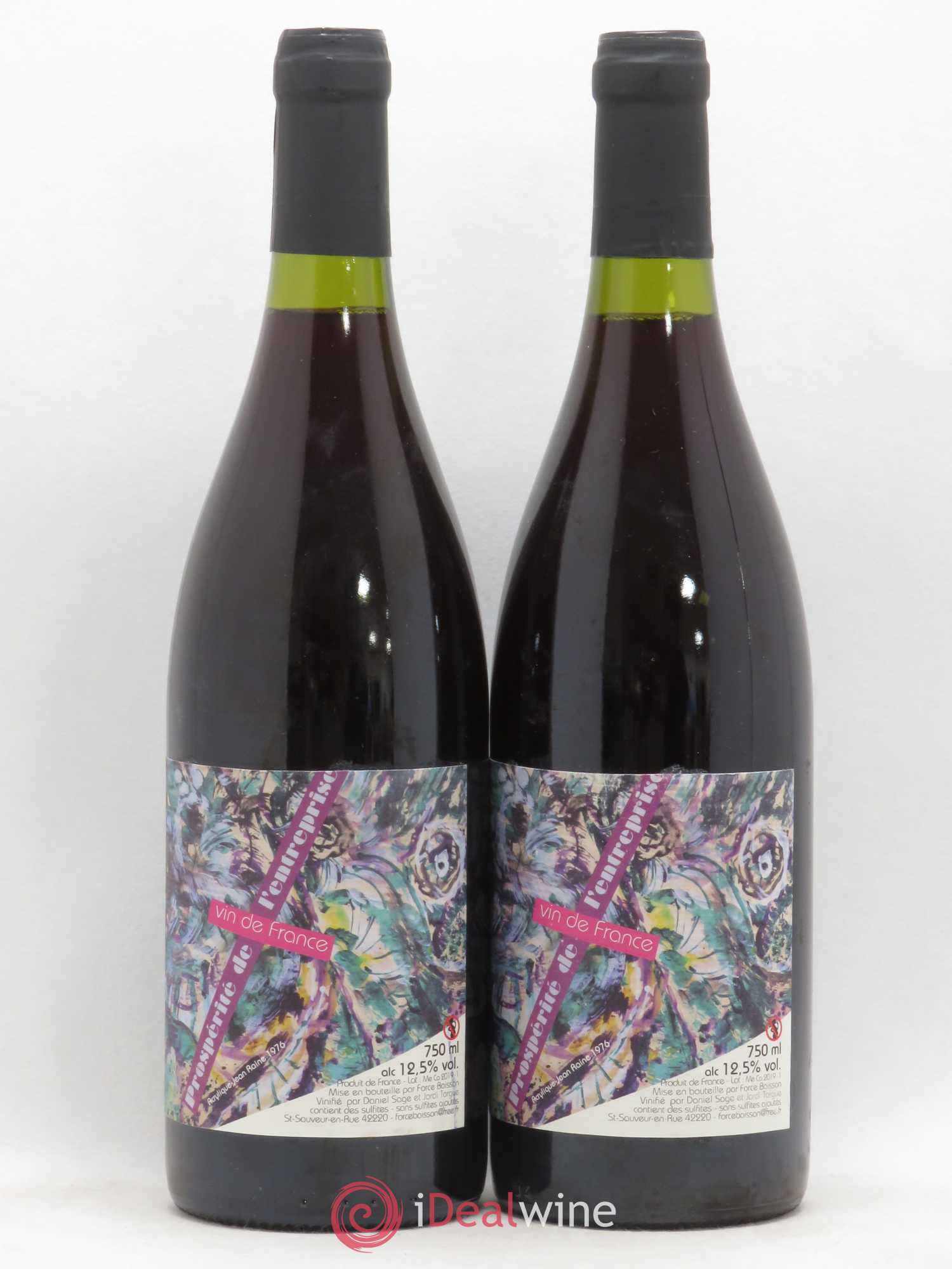 Vin de France Prospérité de l'entreprise Daniel Sage 2018 - Posten von 2 Flaschen - 1