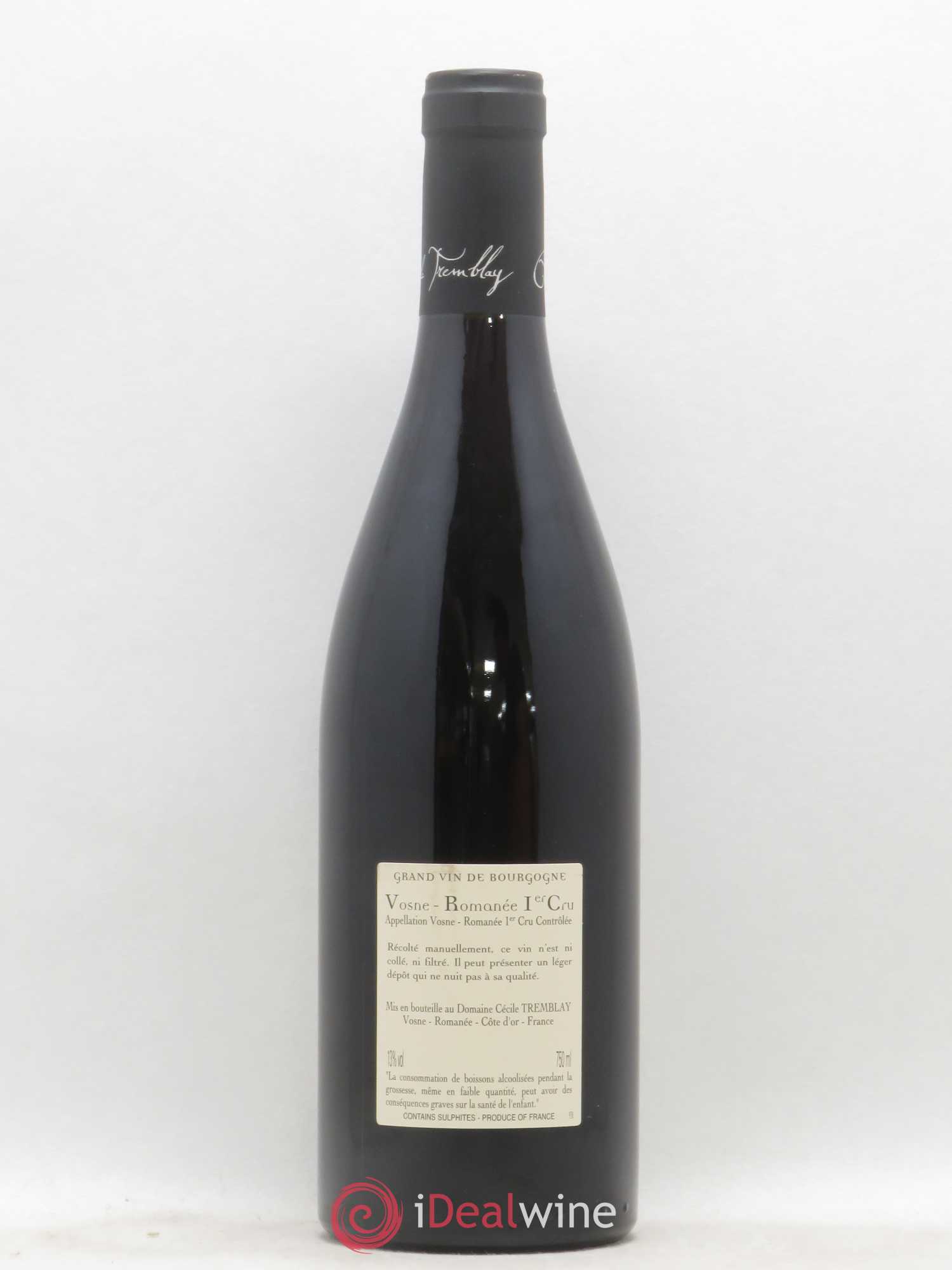 Vosne-Romanée 1er Cru Les Beaumonts (ou Beaux Monts) Cécile Tremblay 2017 - Lot de 1 bouteille - 1
