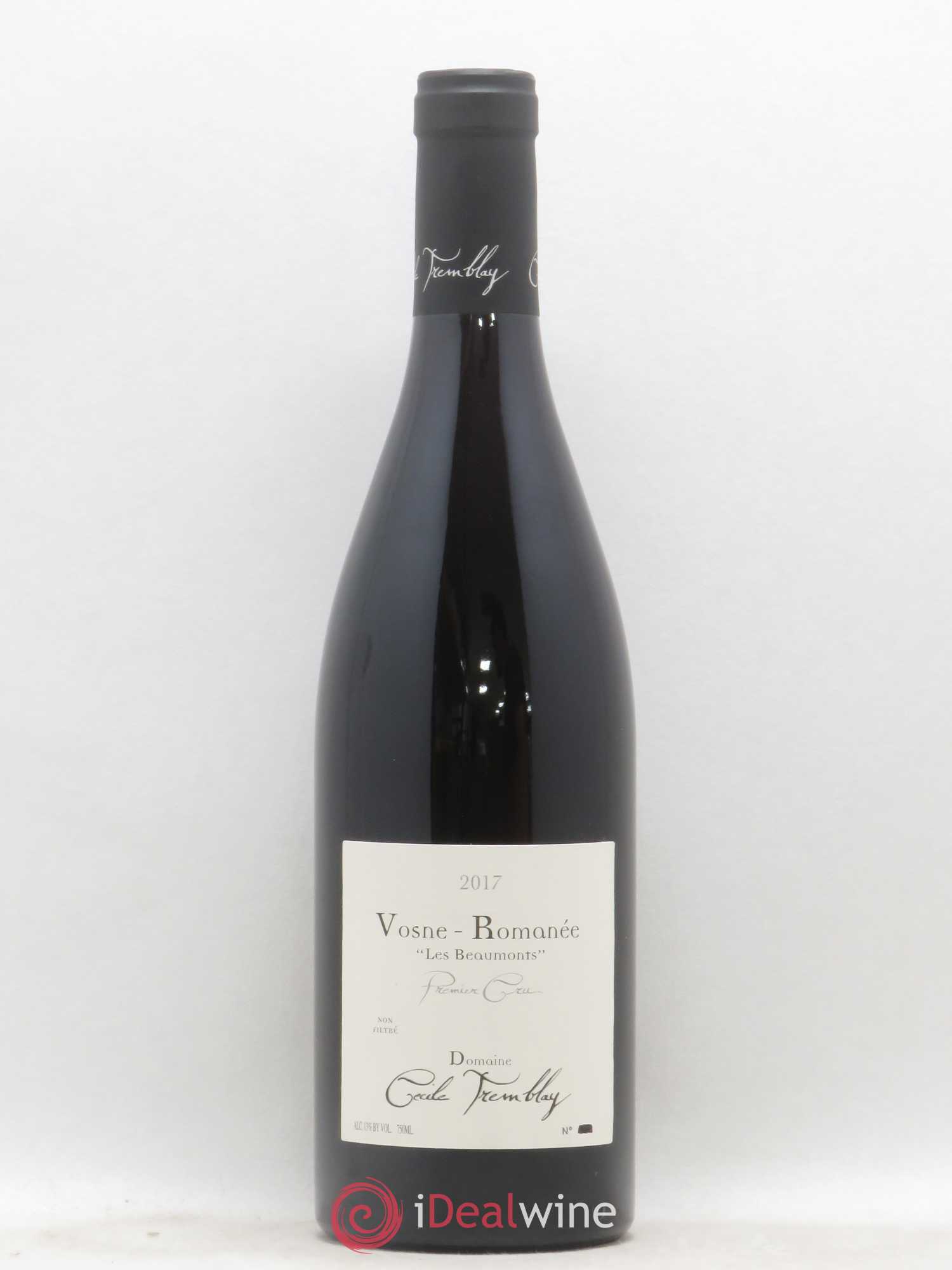 Vosne-Romanée 1er Cru Les Beaumonts (ou Beaux Monts) Cécile Tremblay 2017 - Lot de 1 bouteille - 0