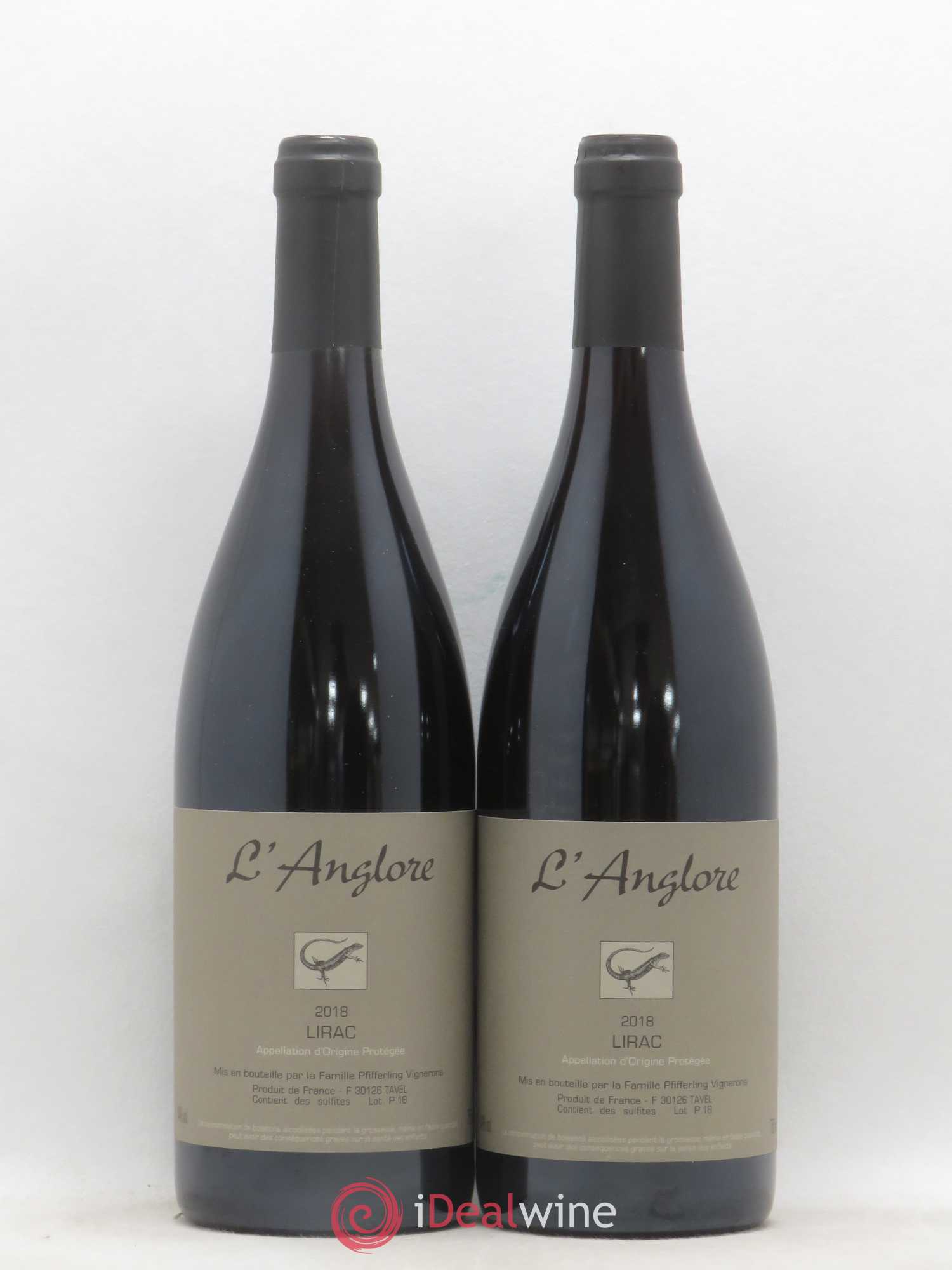 Lirac L'Anglore 2018 - Lot de 2 bouteilles - 0