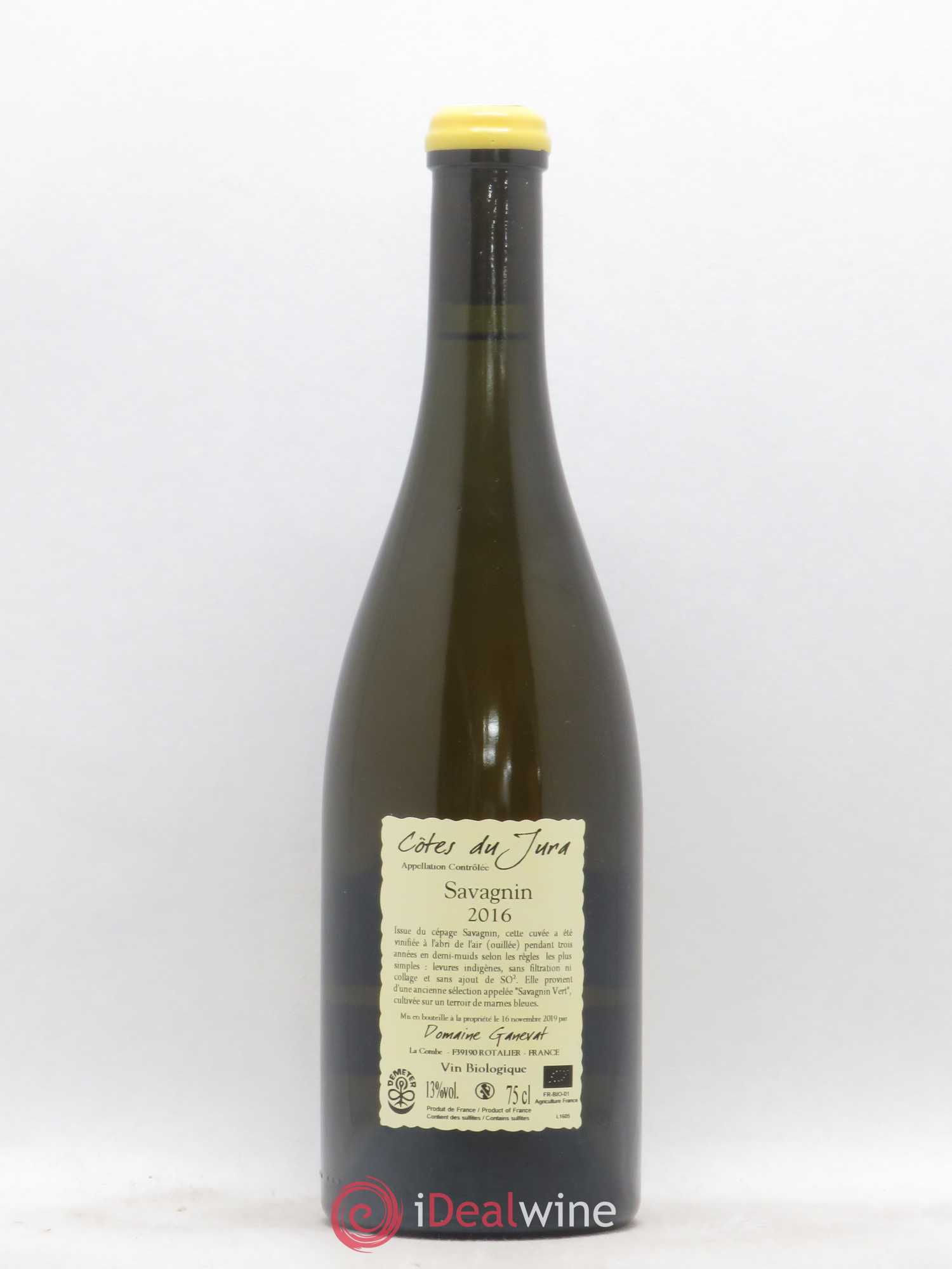 Côtes du Jura Les Chalasses Marnes Bleues Jean-François Ganevat (Domaine) 2016 - Lot de 1 bouteille - 1