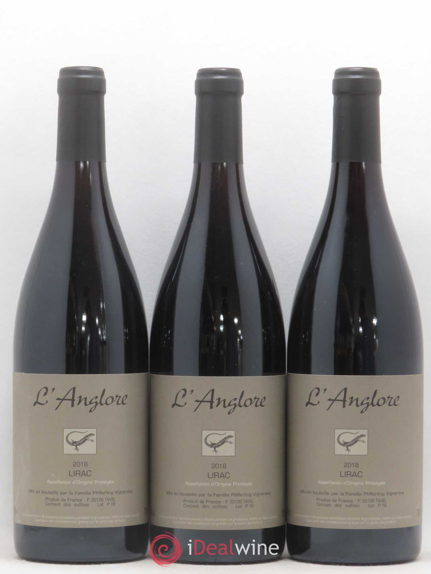 Lirac L'Anglore 2018 - Lot de 3 bouteilles - 0