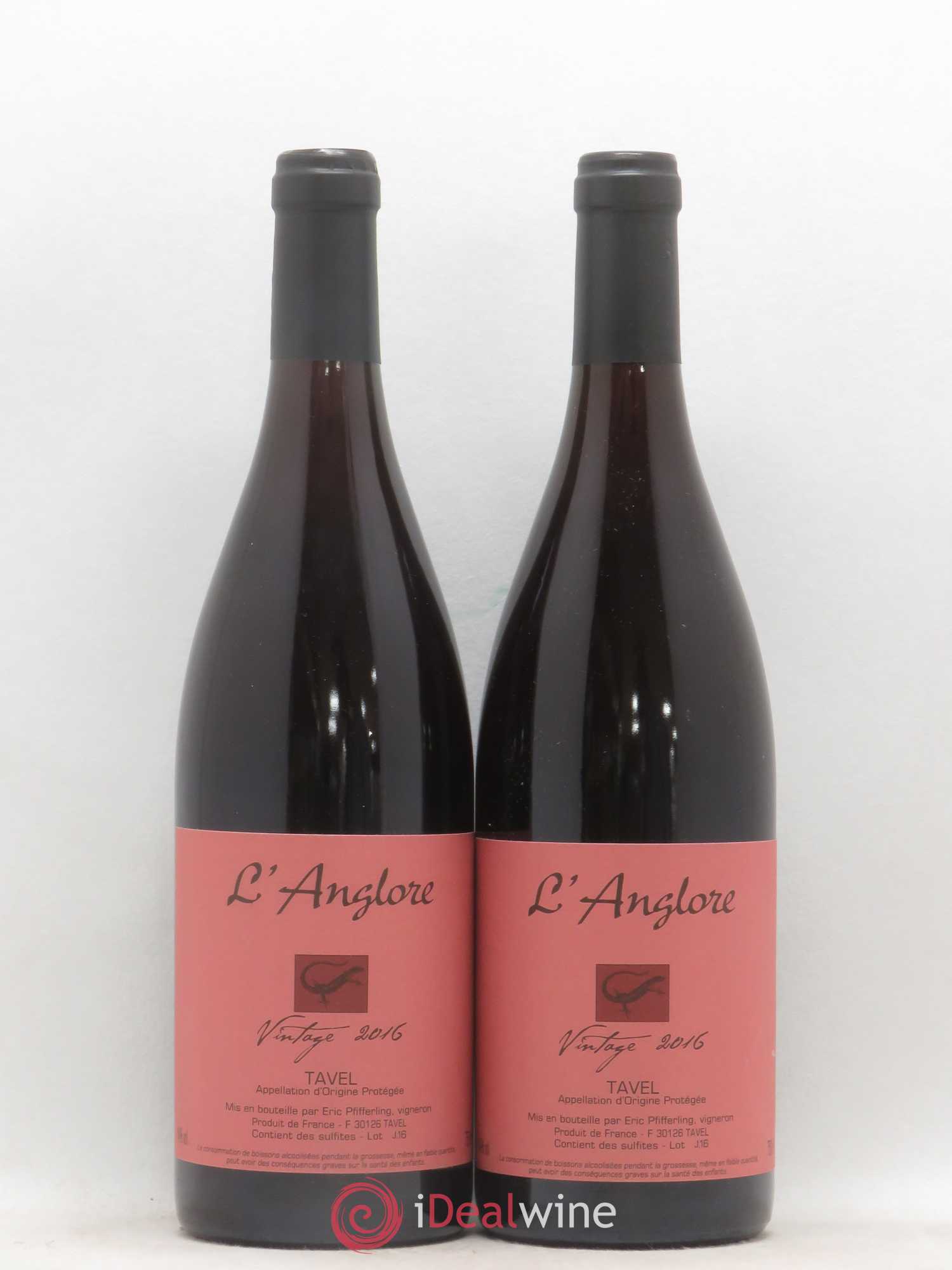 Tavel Vintage L'Anglore 2016 - Lot de 2 bouteilles - 0