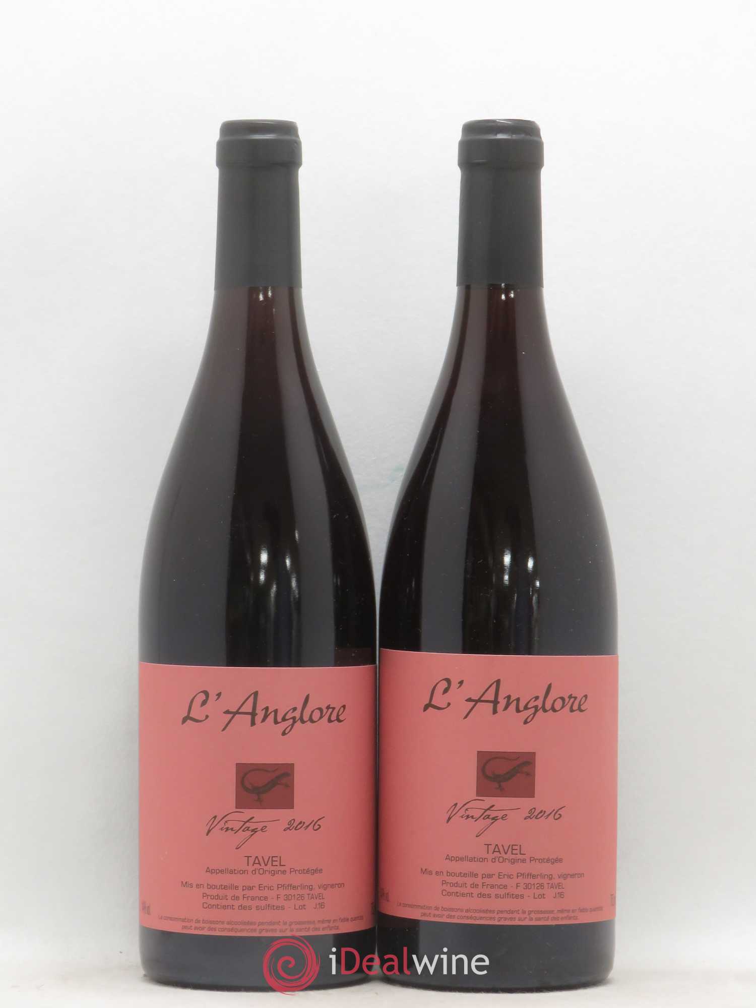 Tavel Vintage L'Anglore 2016 - Lot de 2 bouteilles - 0