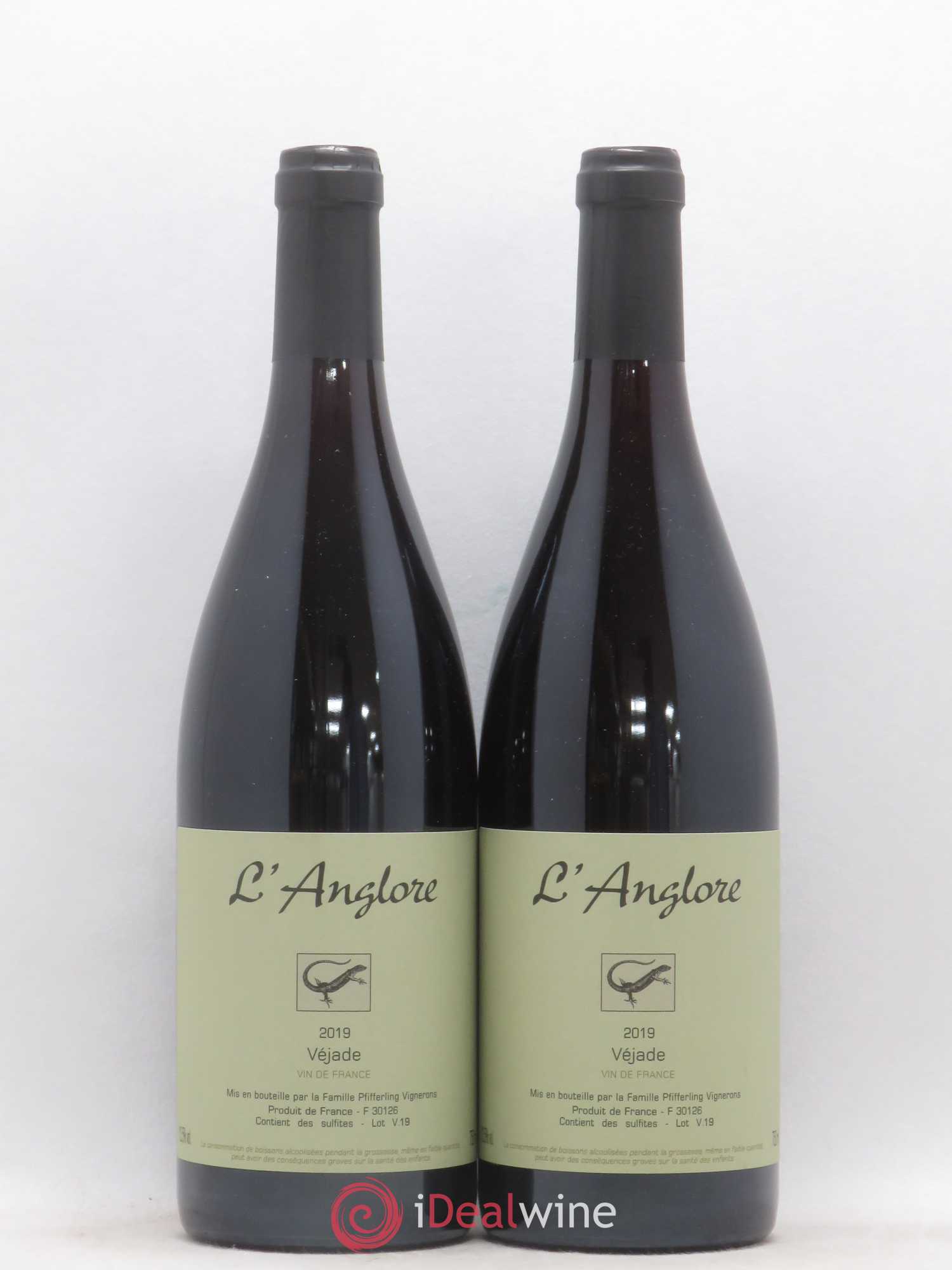 Vin de France Véjade L'Anglore 2019 - Lot de 2 bouteilles - 0