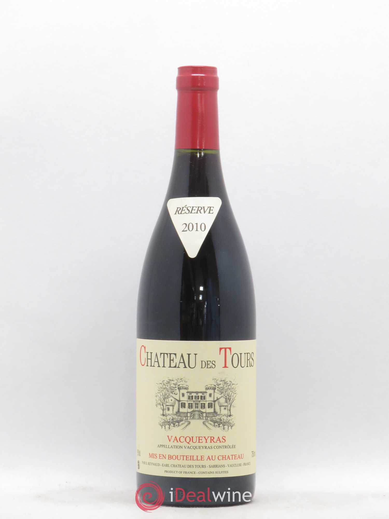 Vacqueyras Château des Tours Emmanuel Reynaud 2010 - Lot de 1 bouteille - 0