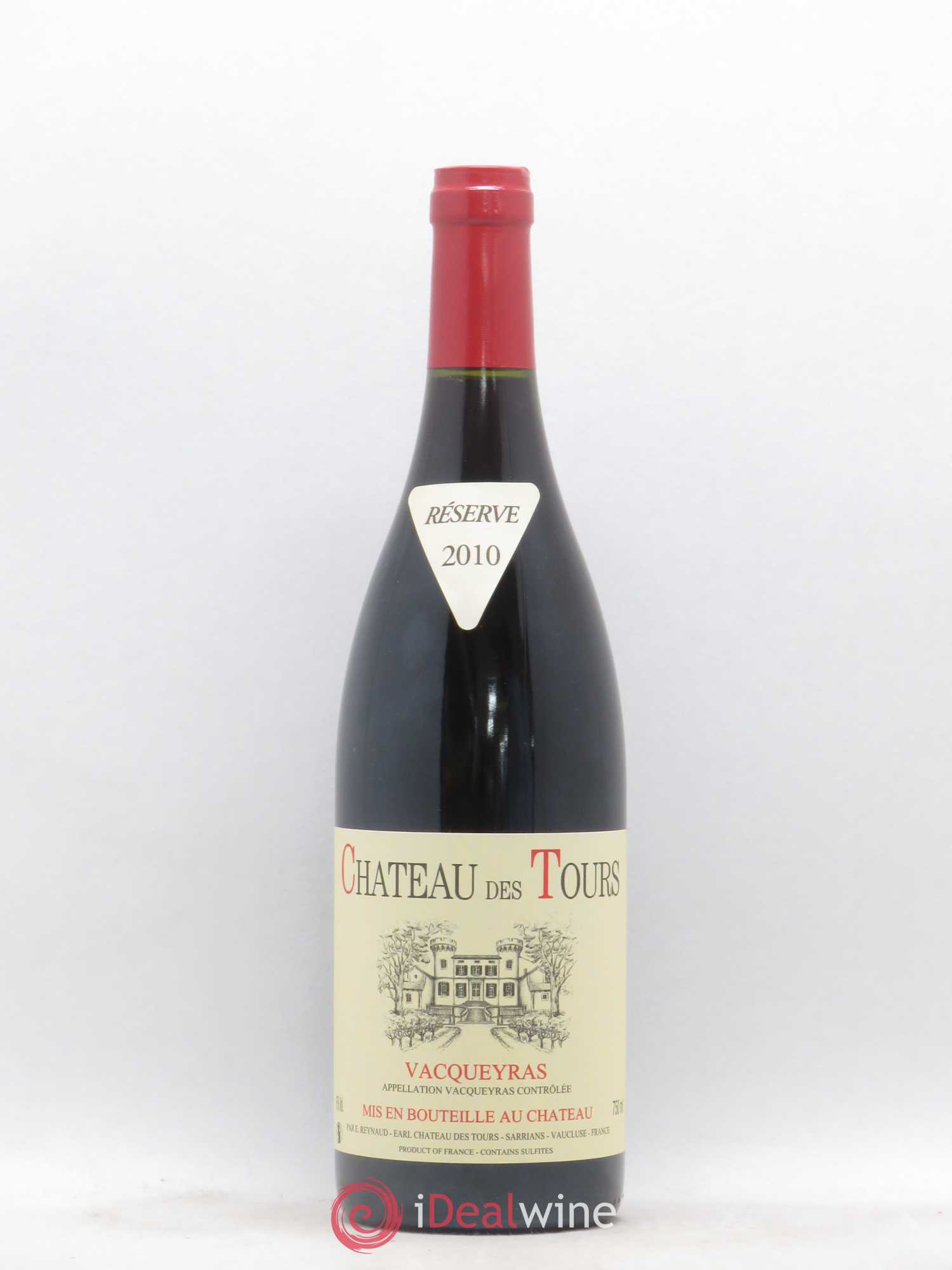 Vacqueyras Château des Tours Emmanuel Reynaud 2010 - Lot de 1 bouteille - 0