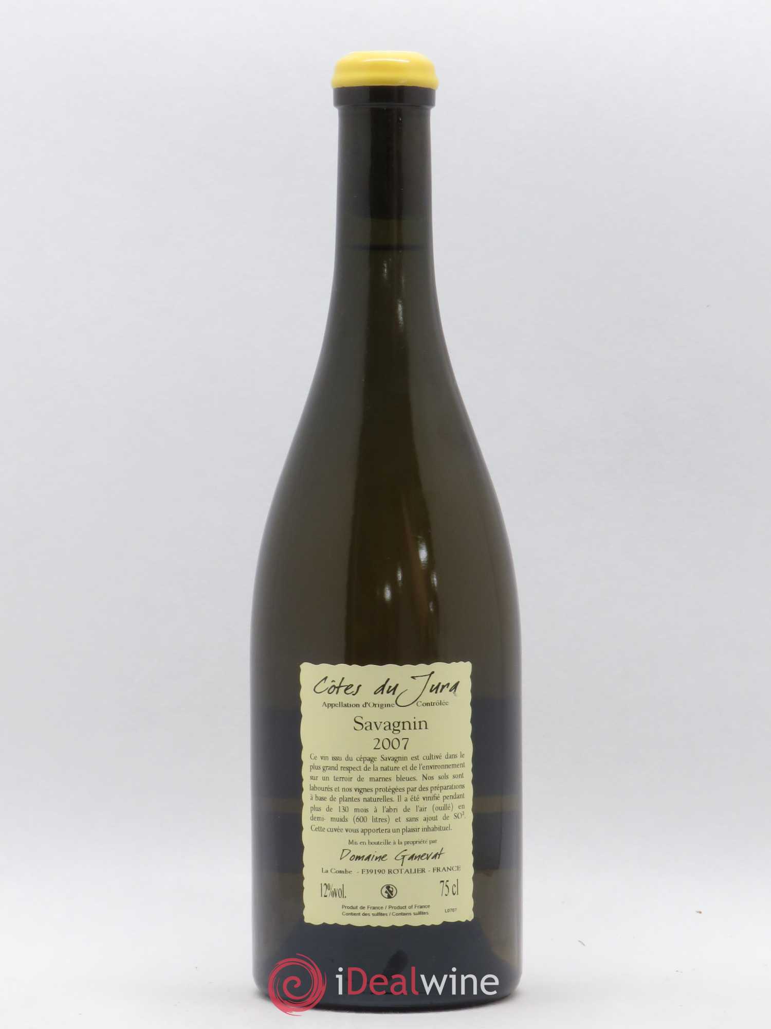 Côtes du Jura Les Vignes de mon Père Jean-François Ganevat (Domaine) 2007 - Lot de 1 bouteille - 1