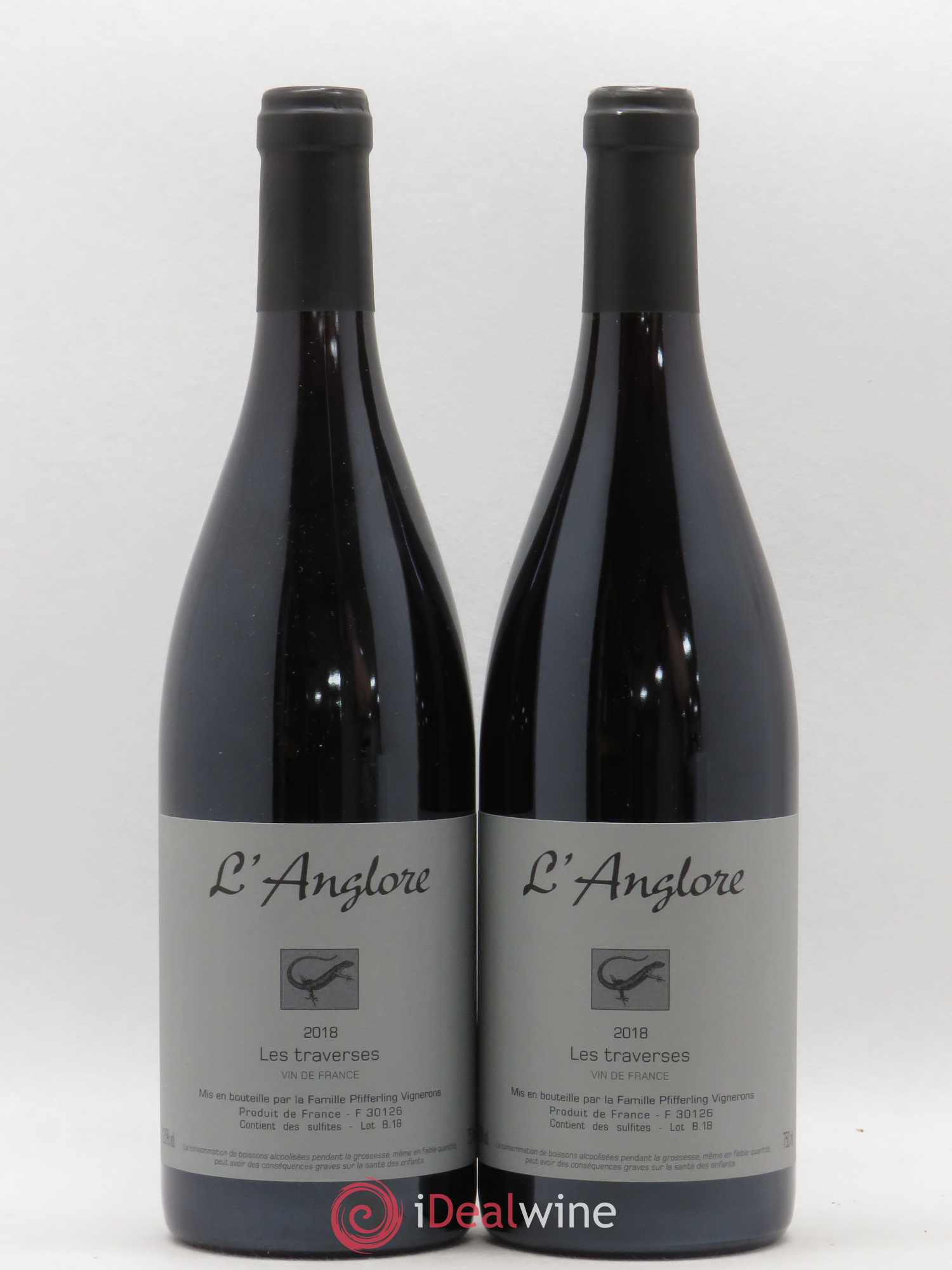 Vin de France Les Traverses L'Anglore 2018 - Lot de 2 bouteilles - 0