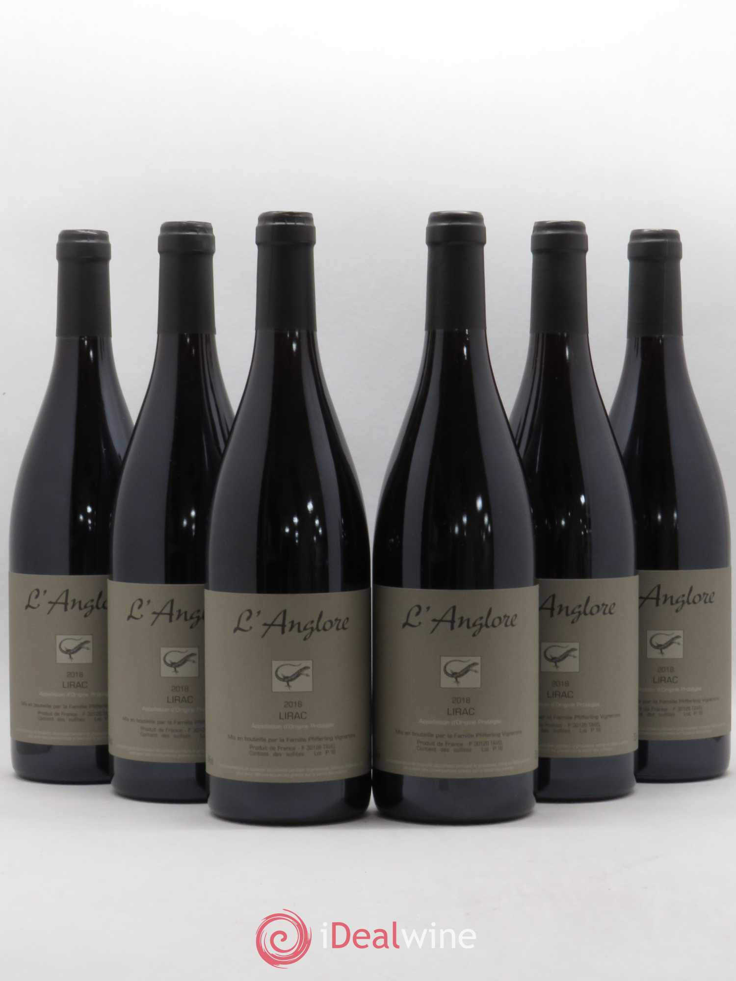 Lirac L'Anglore 2018 - Lot de 6 bouteilles - 0