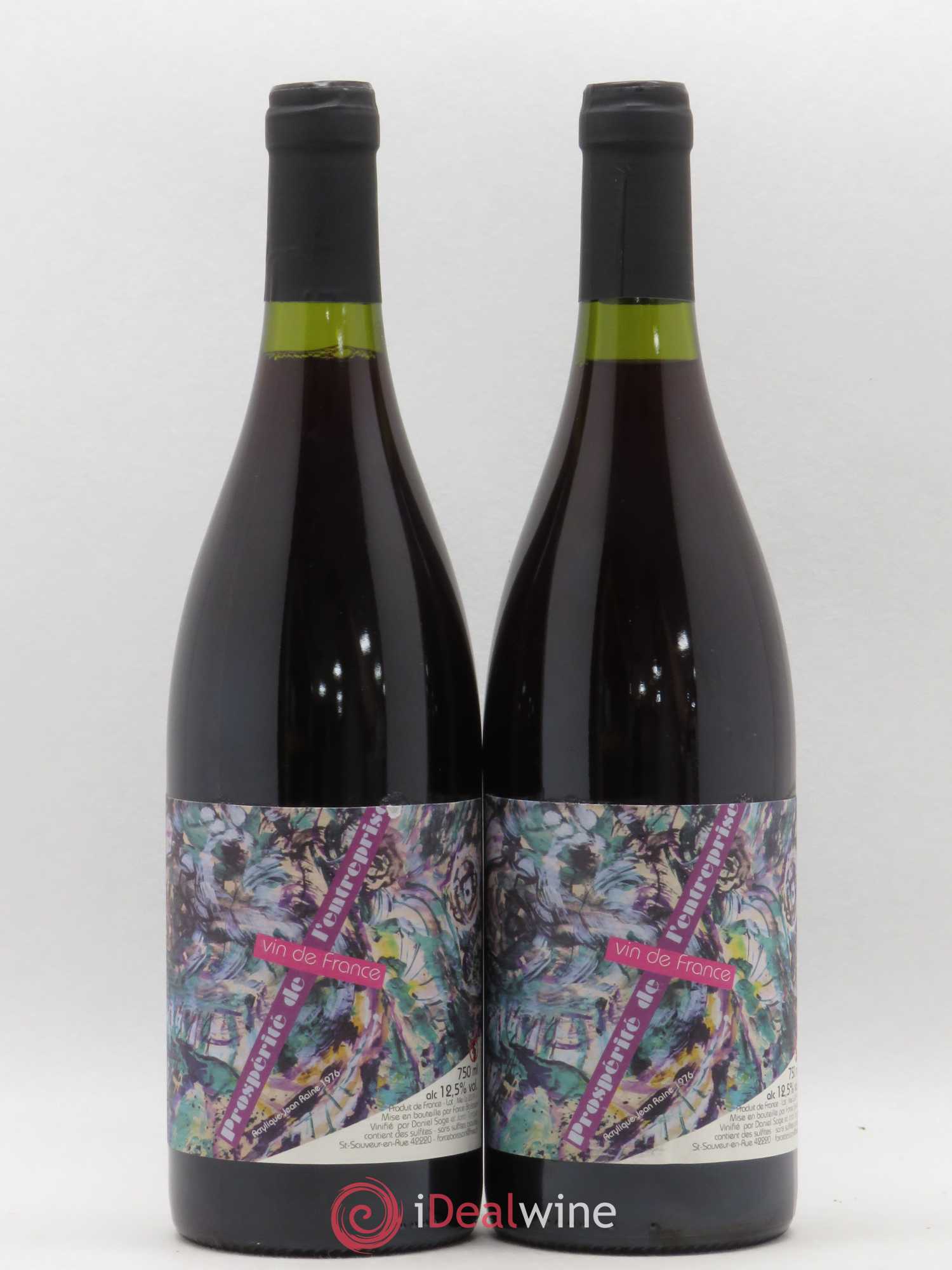 Vin de France Prospérité de l'Entreprise Daniel Sage 2018 - Posten von 2 Flaschen - 0