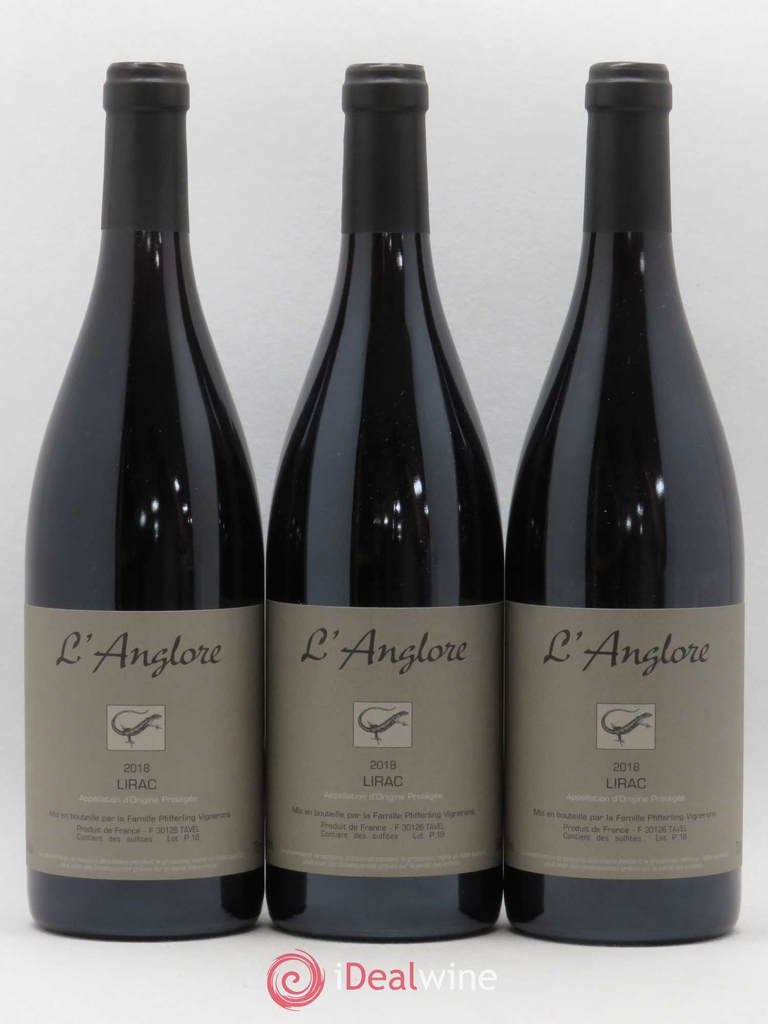 Lirac L'Anglore 2018 - Lot de 3 bouteilles - 0