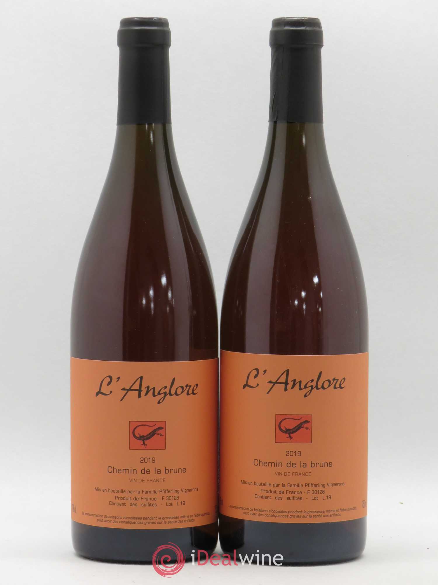 Vin de France Chemin de la brune L'Anglore 2019 - Lot de 2 bouteilles - 0