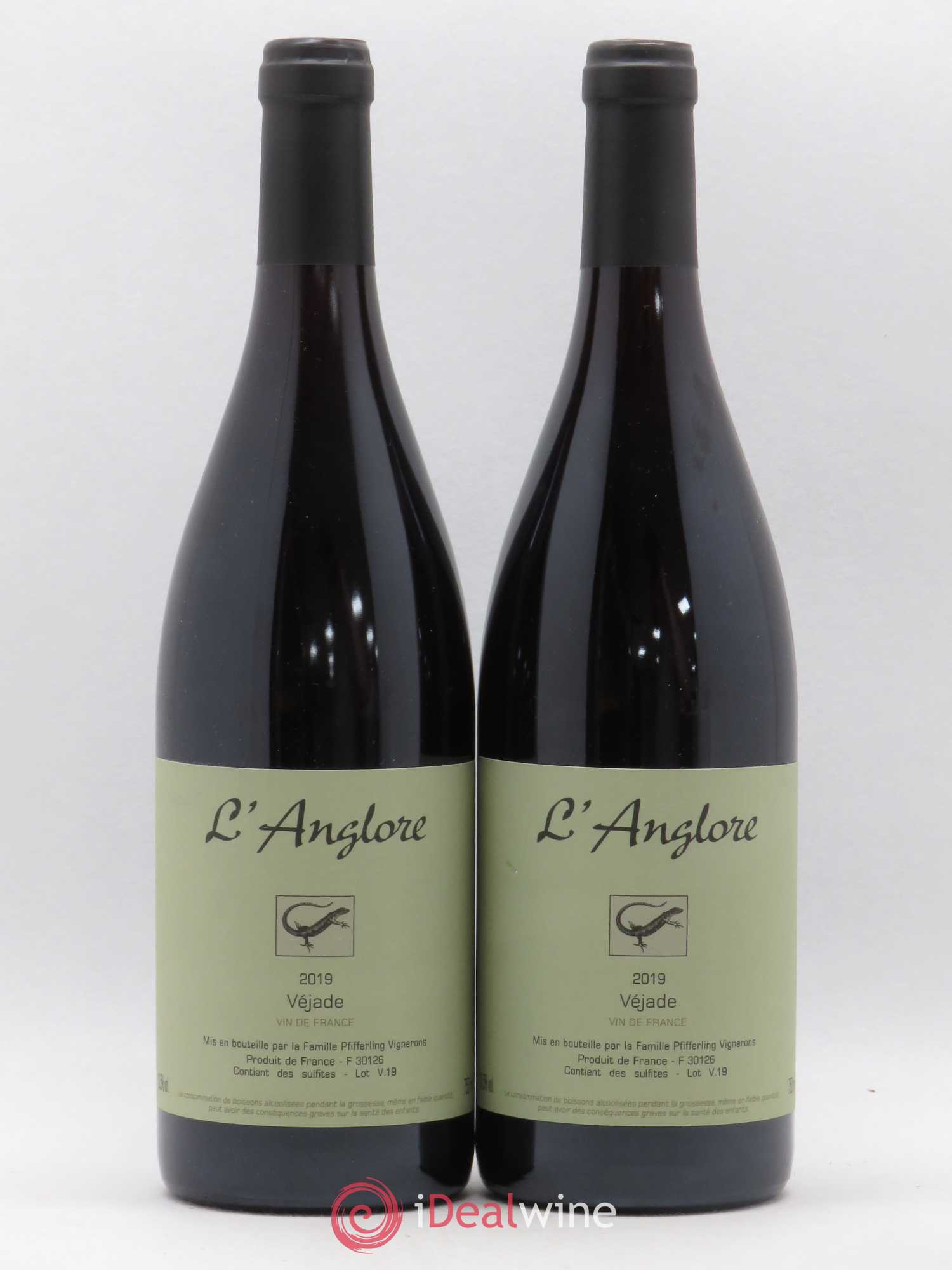 Vin de France Véjade L'Anglore 2019 - Lot de 2 bouteilles - 0
