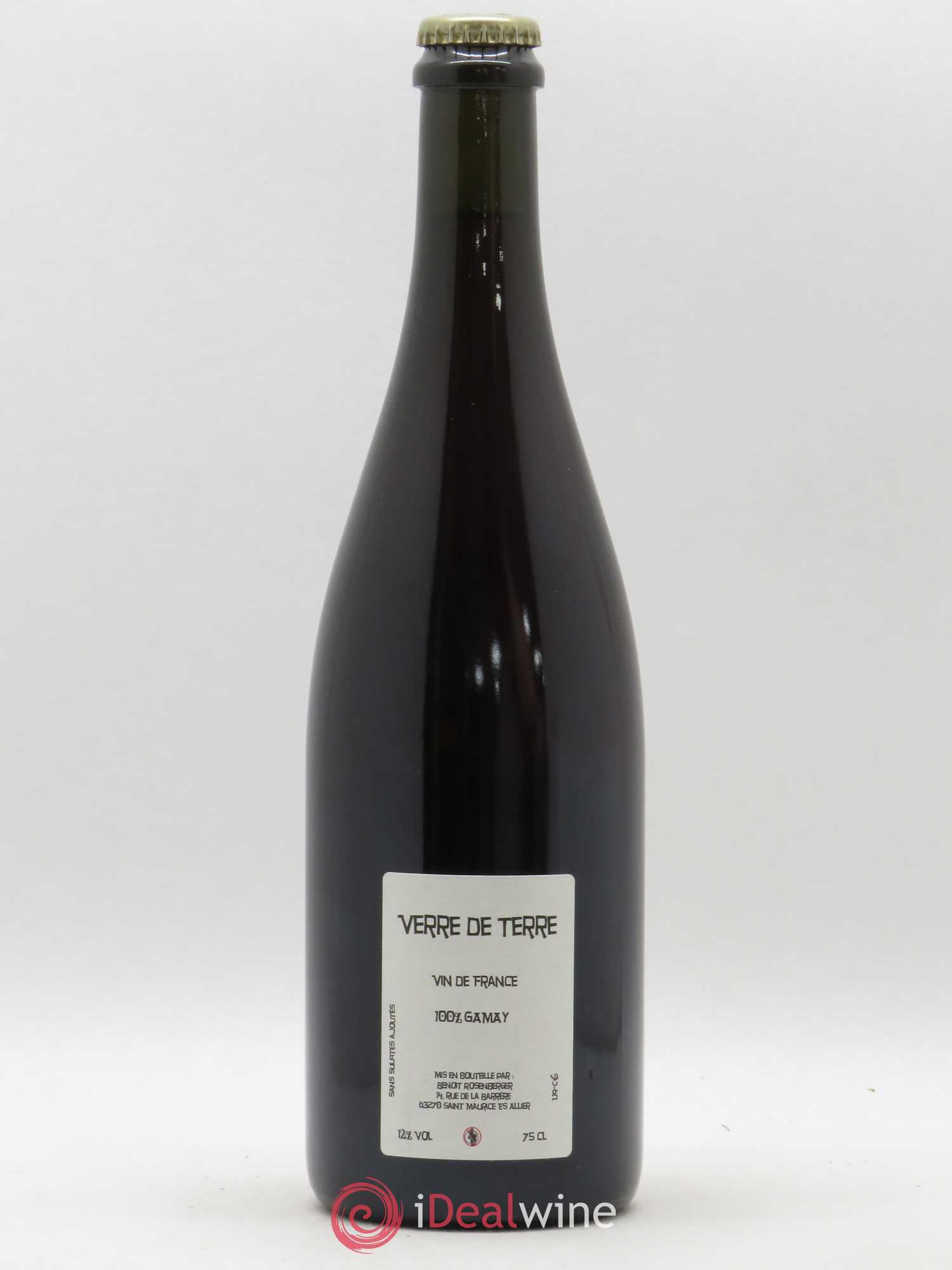Vin de France Verre de Terre Desalterofilles Benoit Rosenberger 2019 - Lot de 1 bouteille - 1