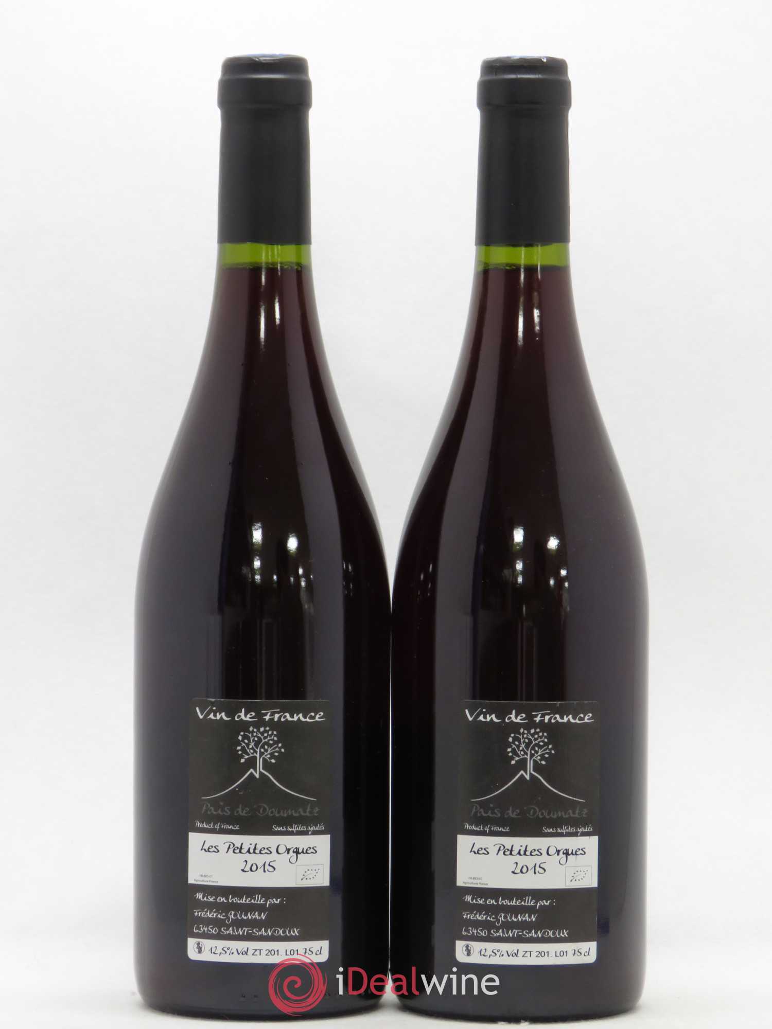 Vin de France Les Petites Orgues Vignoble de l'Arbre Blanc 2015 - Lot de 2 bouteilles - 1