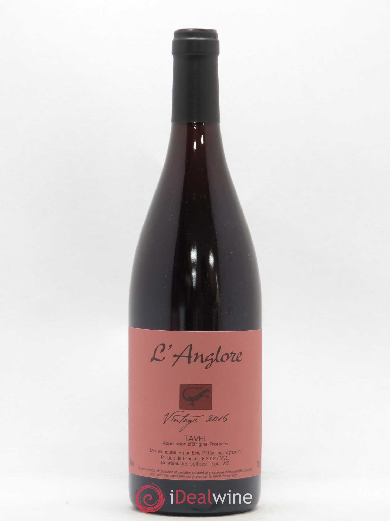Tavel Vintage L'Anglore 2016 - Lot de 1 bouteille - 0