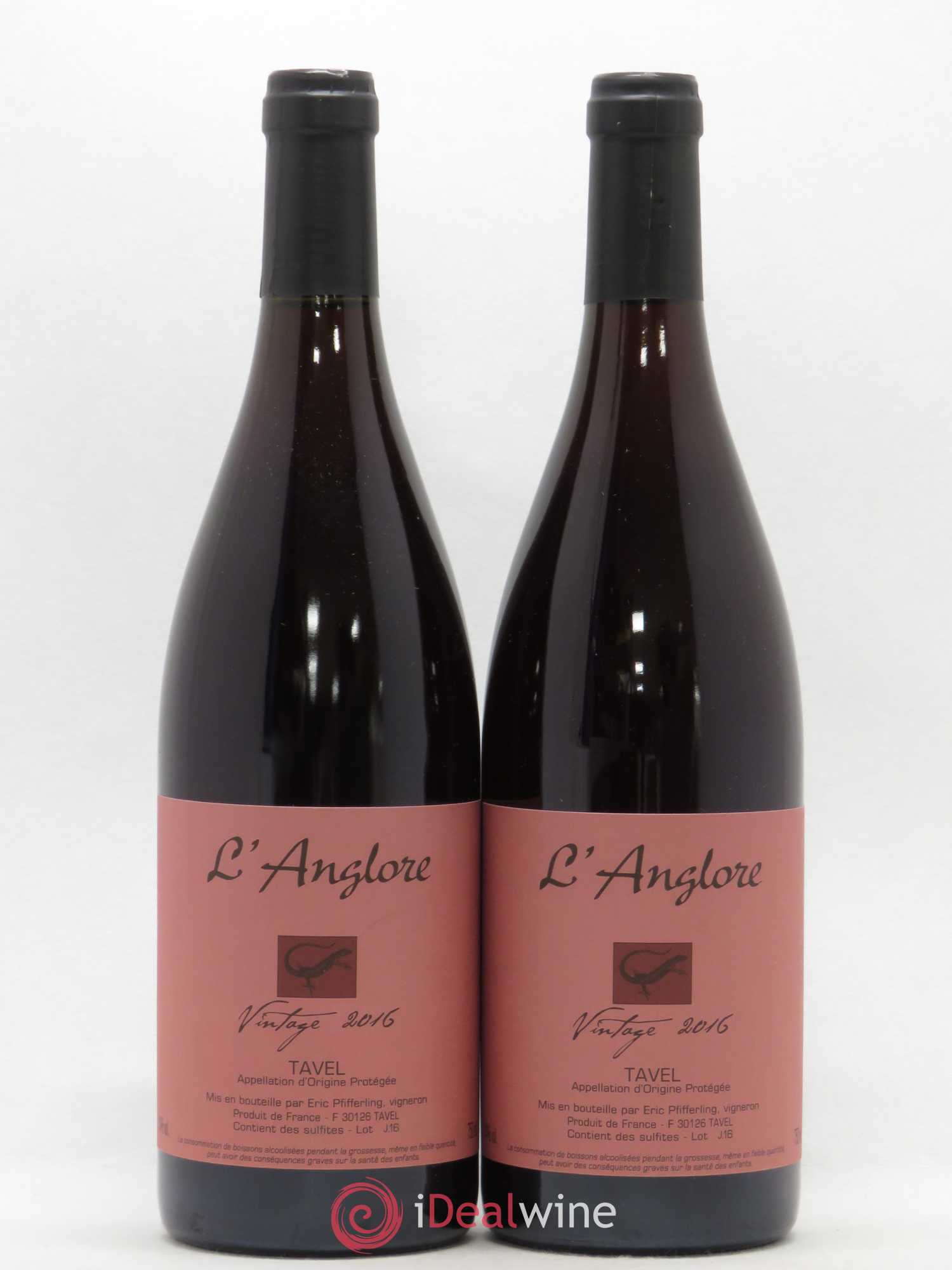 Tavel Vintage L'Anglore 2016 - Lot de 2 bouteilles - 0