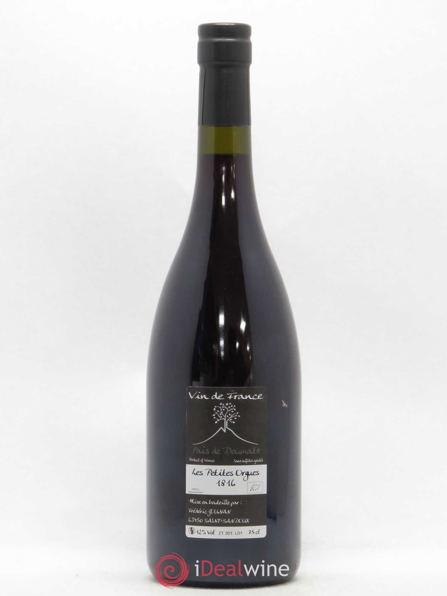 Vin de France Les Petites Orgues Vignoble de l'Arbre Blanc 2016 - Lot de 1 bouteille - 1